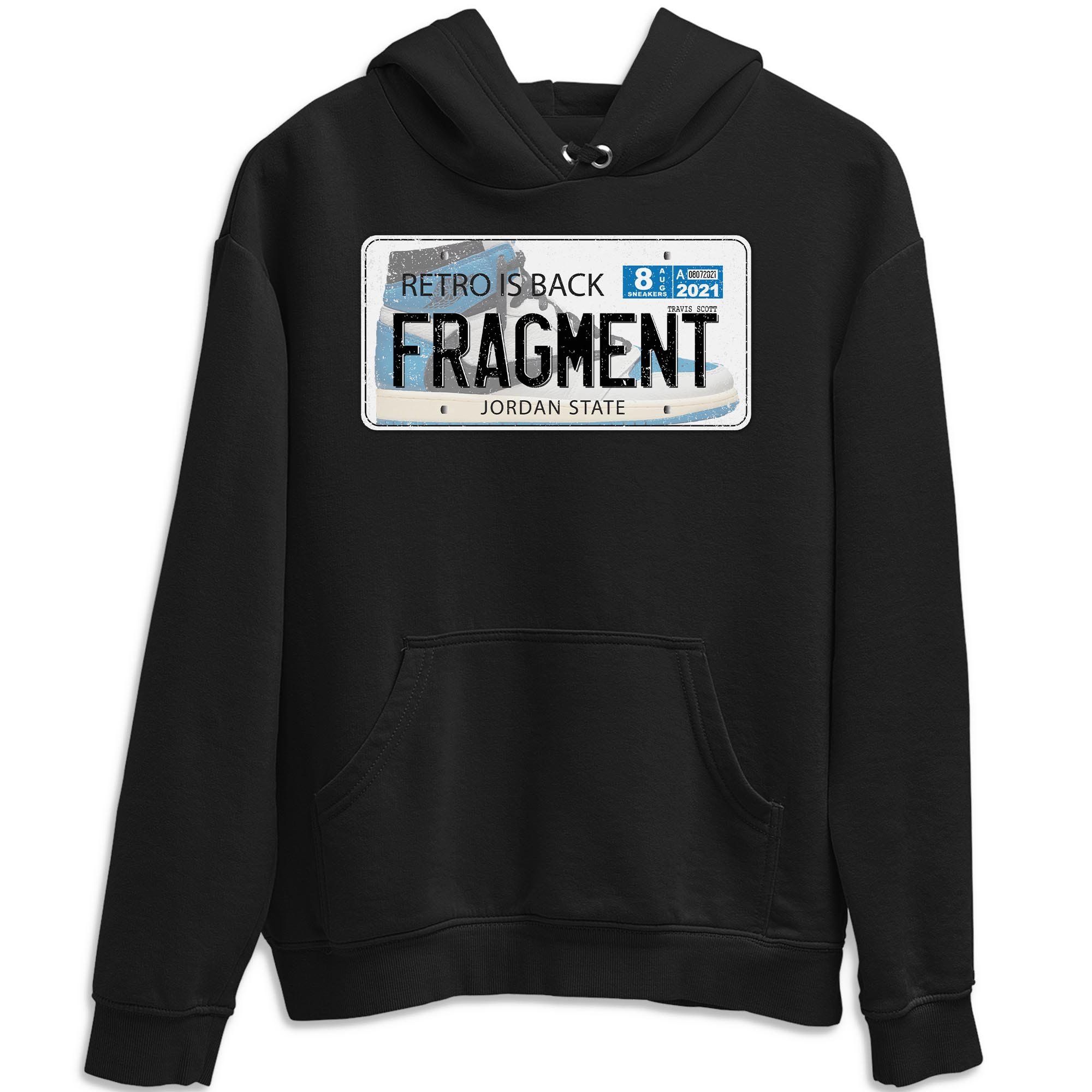 Jordan Plate Unisex Tops - Air Jordan 1 Travis Scott Fragment