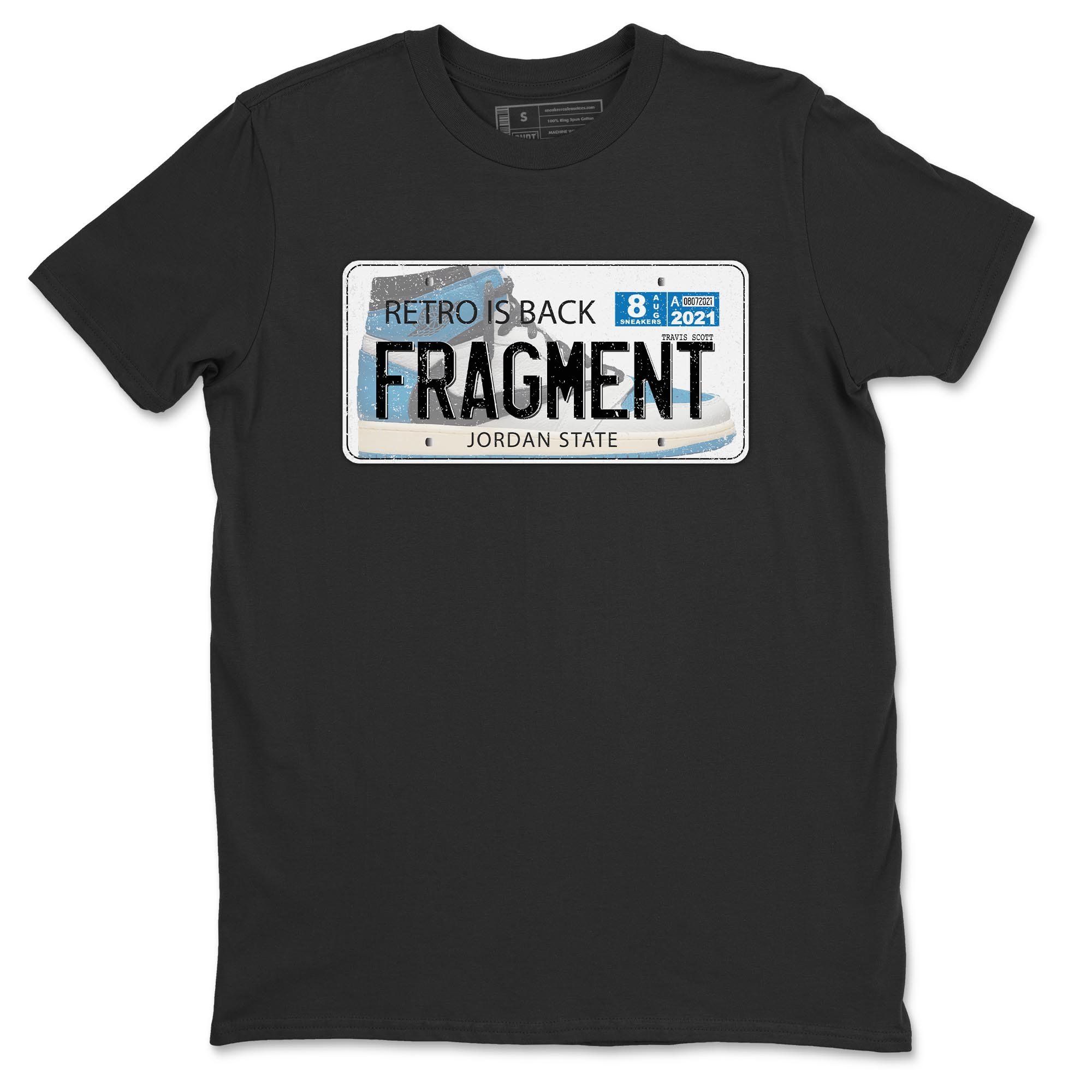 Jordan Plate Unisex Tops - Air Jordan 1 Travis Scott Fragment