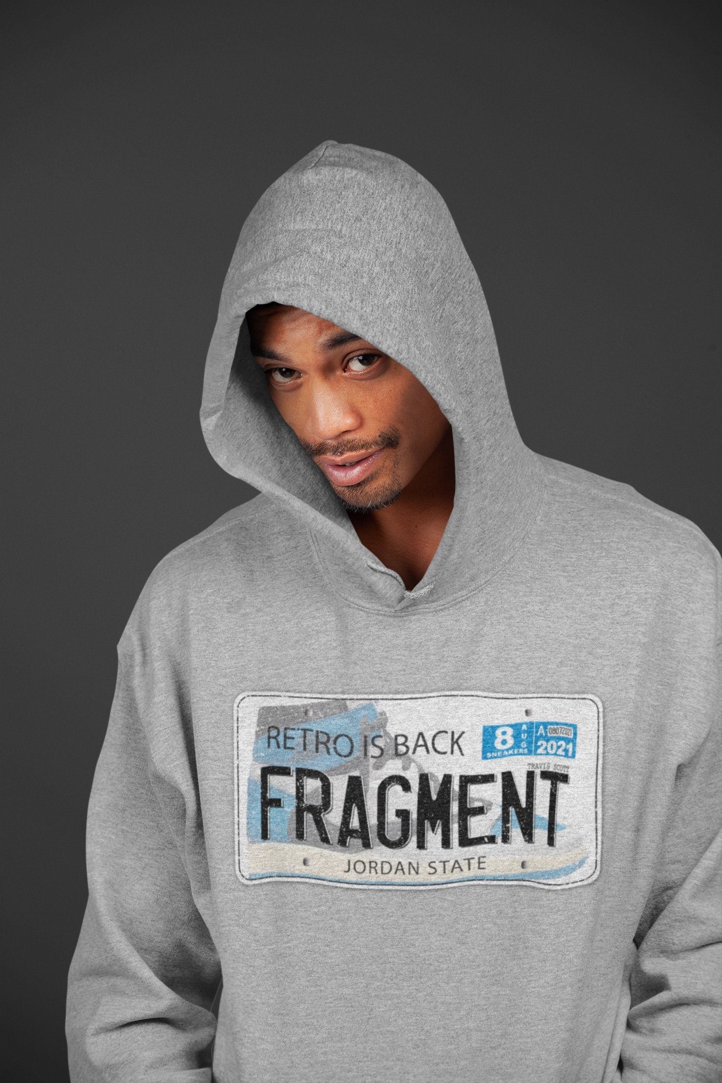 Jordan Plate Unisex Tops - Air Jordan 1 Travis Scott Fragment