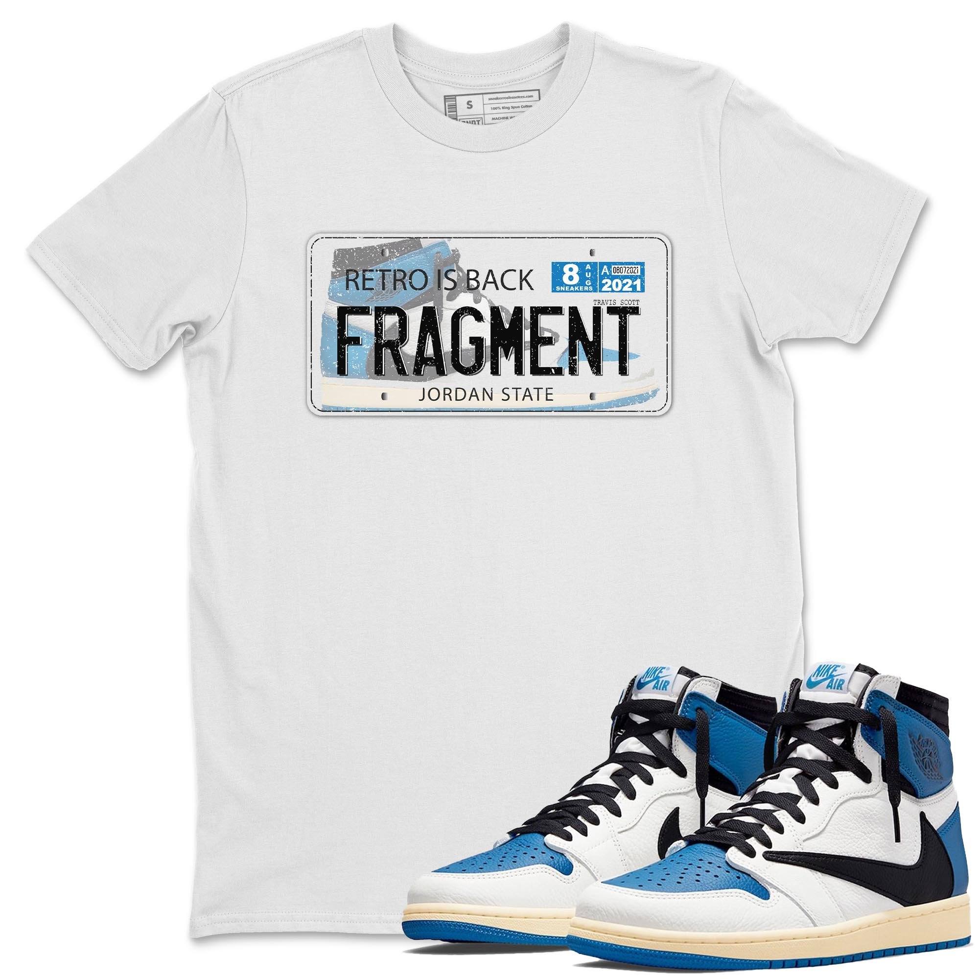 Jordan Plate Unisex Tops - Air Jordan 1 Travis Scott Fragment
