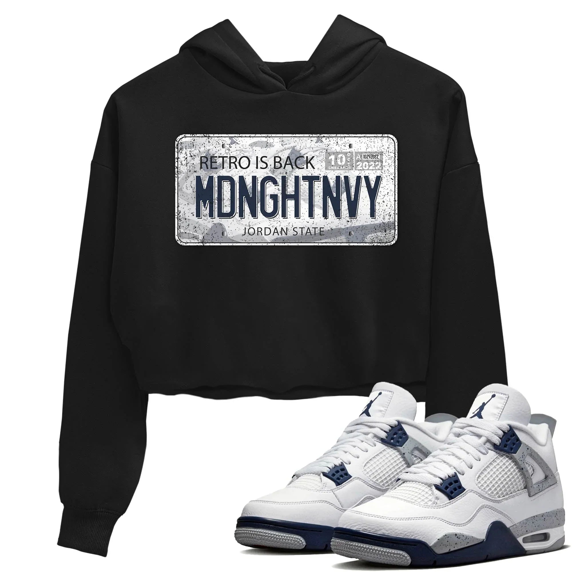 Jordan Plate Women's Tops - Air Jordan 4 Midnight Navy