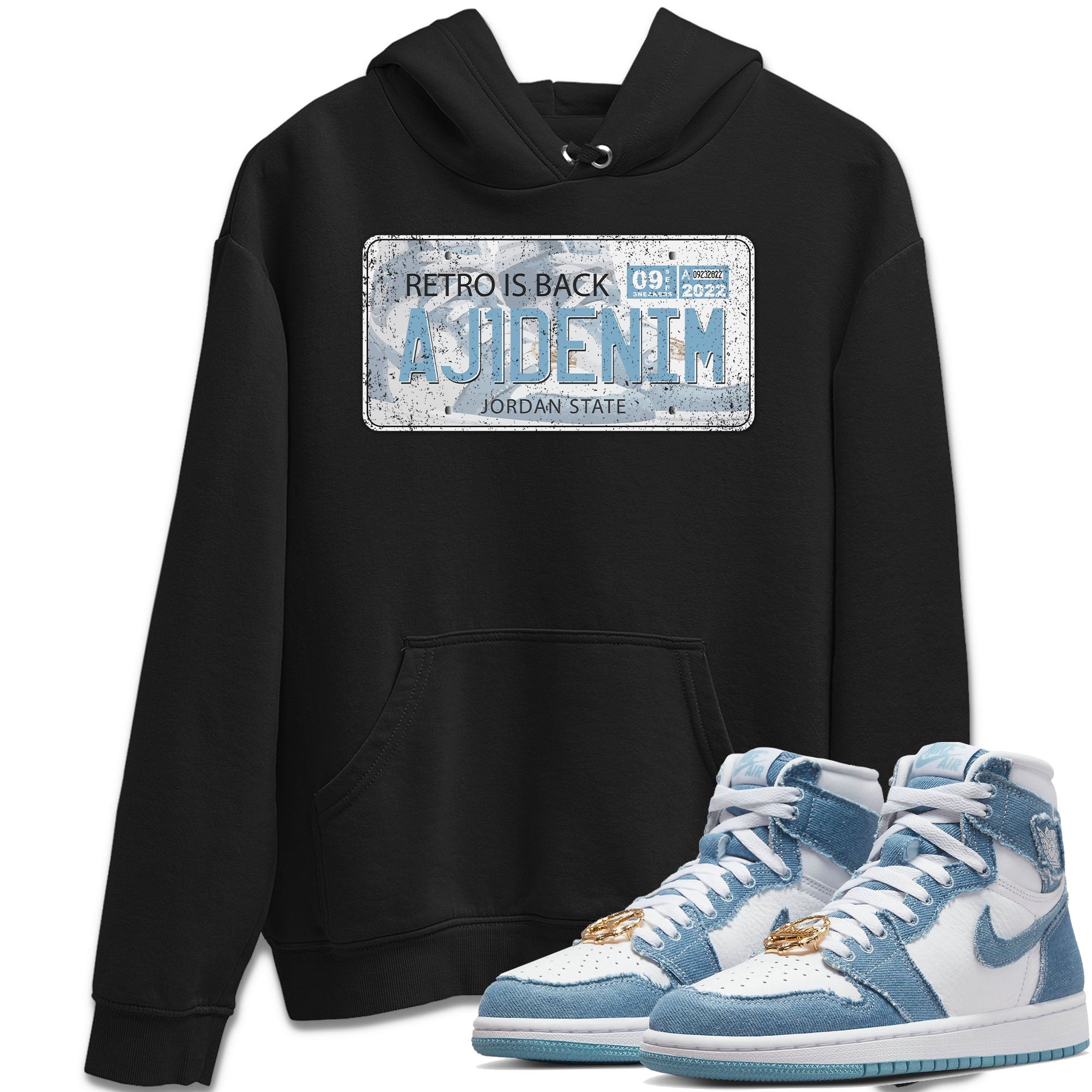 Jordan Plate Unisex Tops - Air Jordan 1 Denim