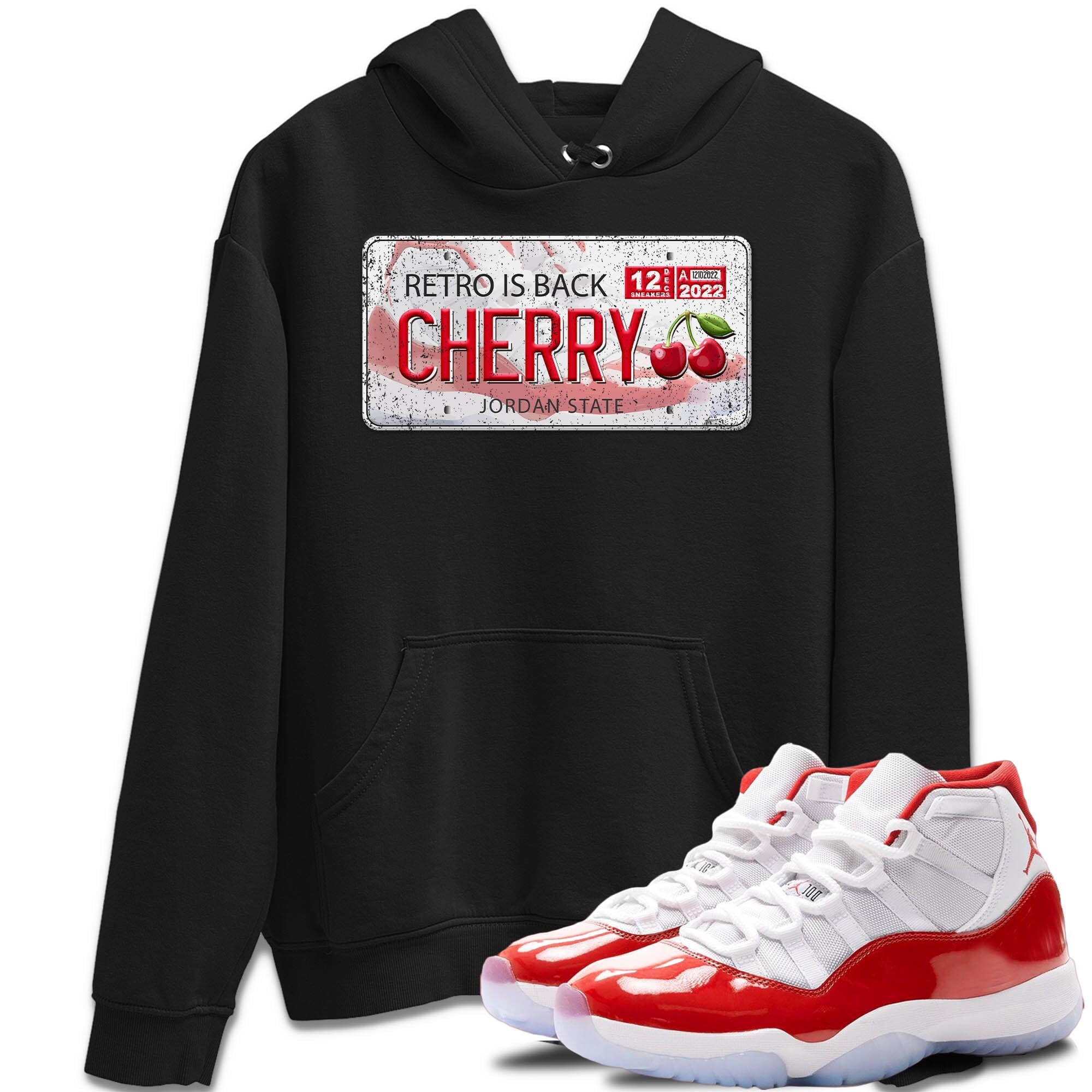 Jordan Plate Unisex Tops - Air Jordan 11 Cherry