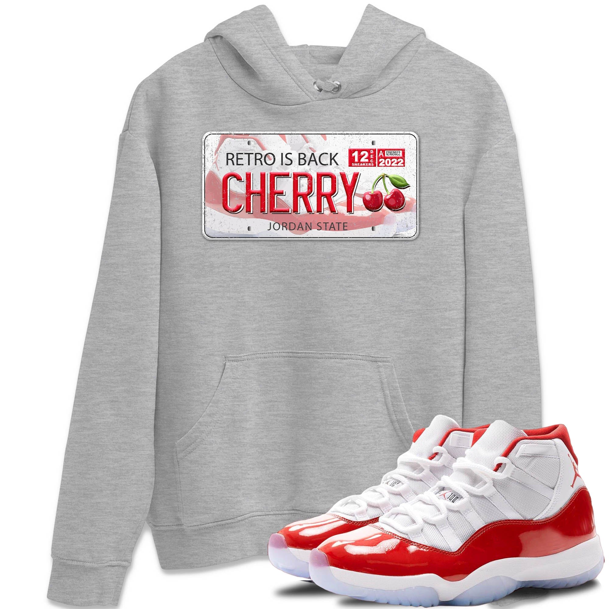 Jordan Plate Unisex Tops - Air Jordan 11 Cherry