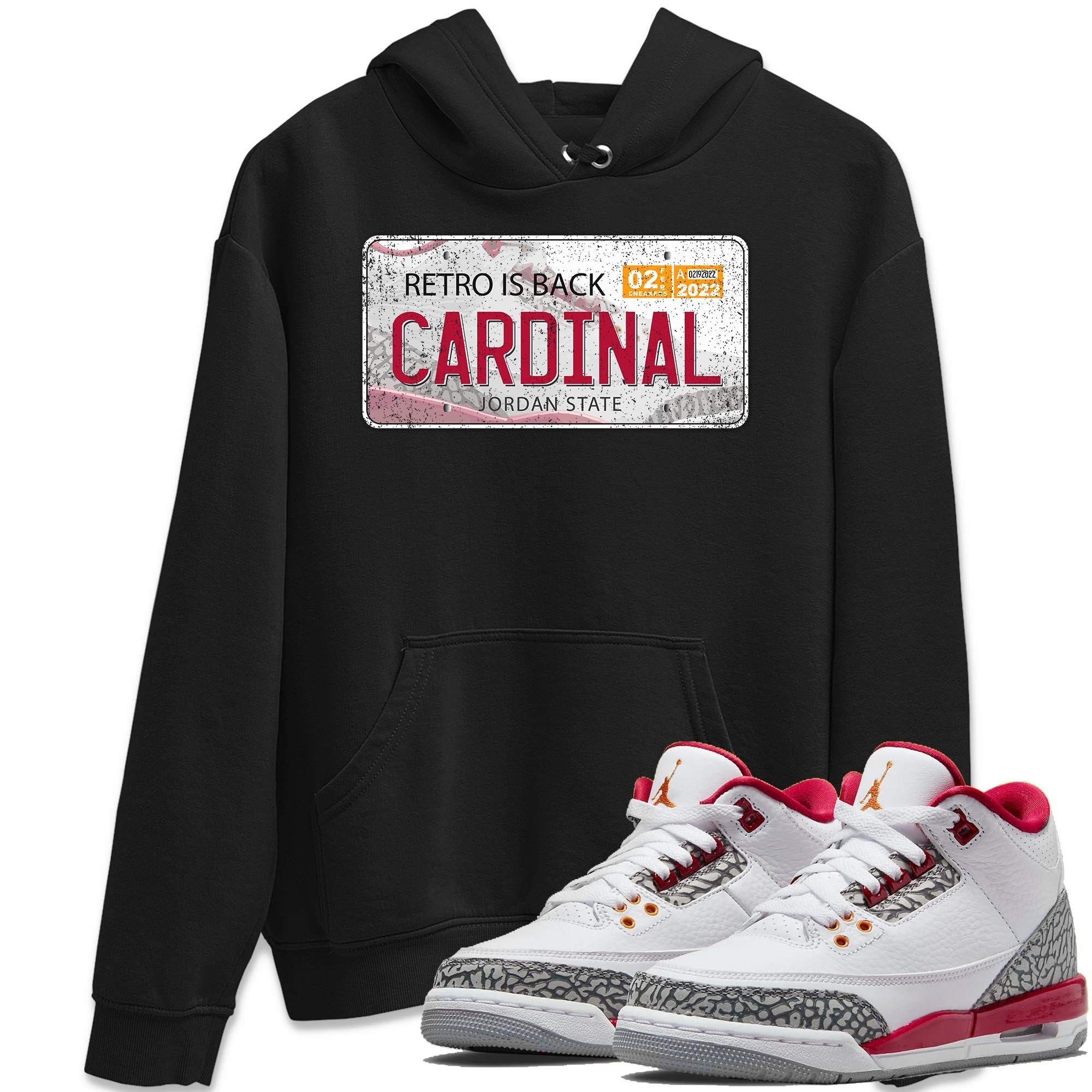 Jordan Plate Unisex Tops - Air Jordan 3 Cardinal