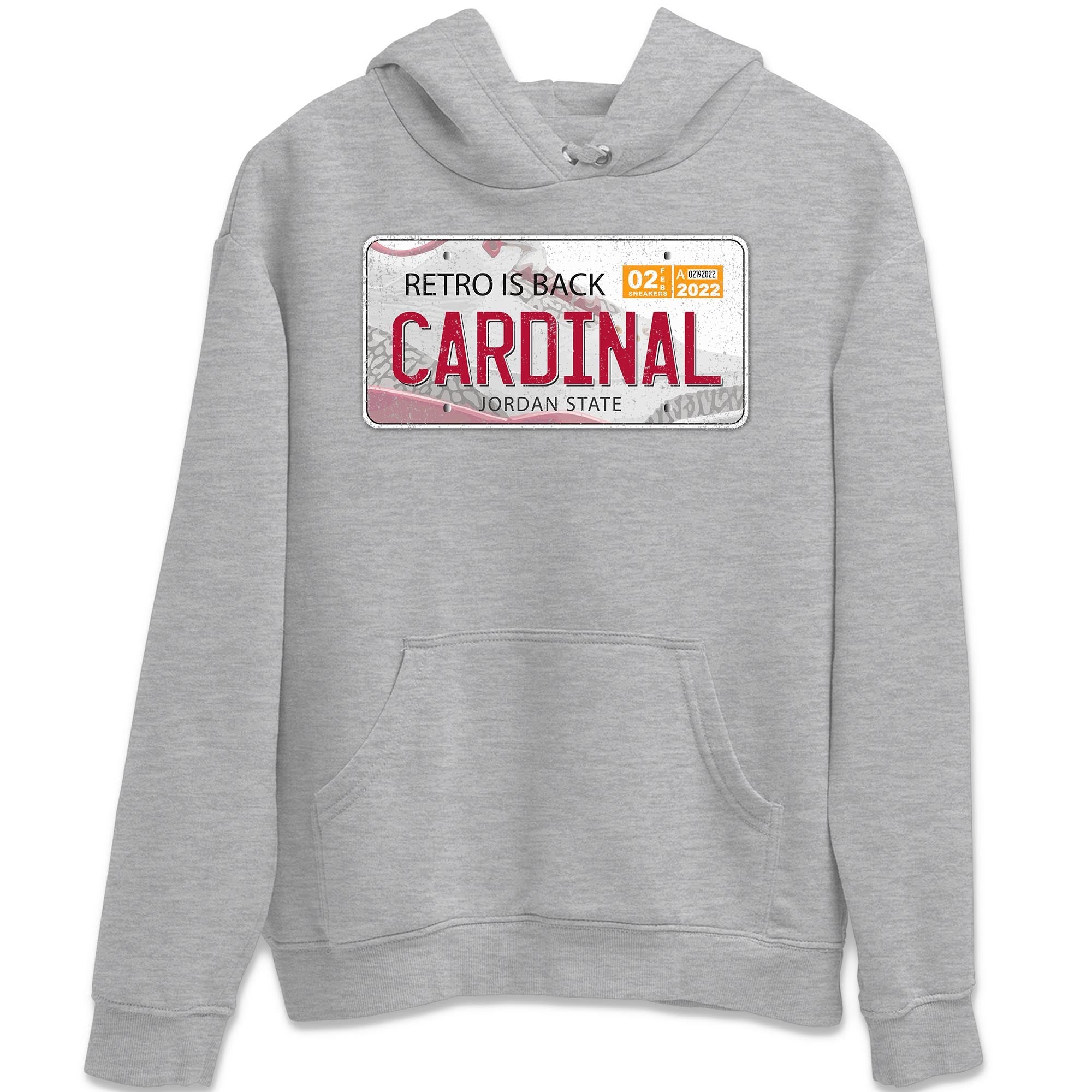 Jordan Plate Unisex Tops - Air Jordan 3 Cardinal