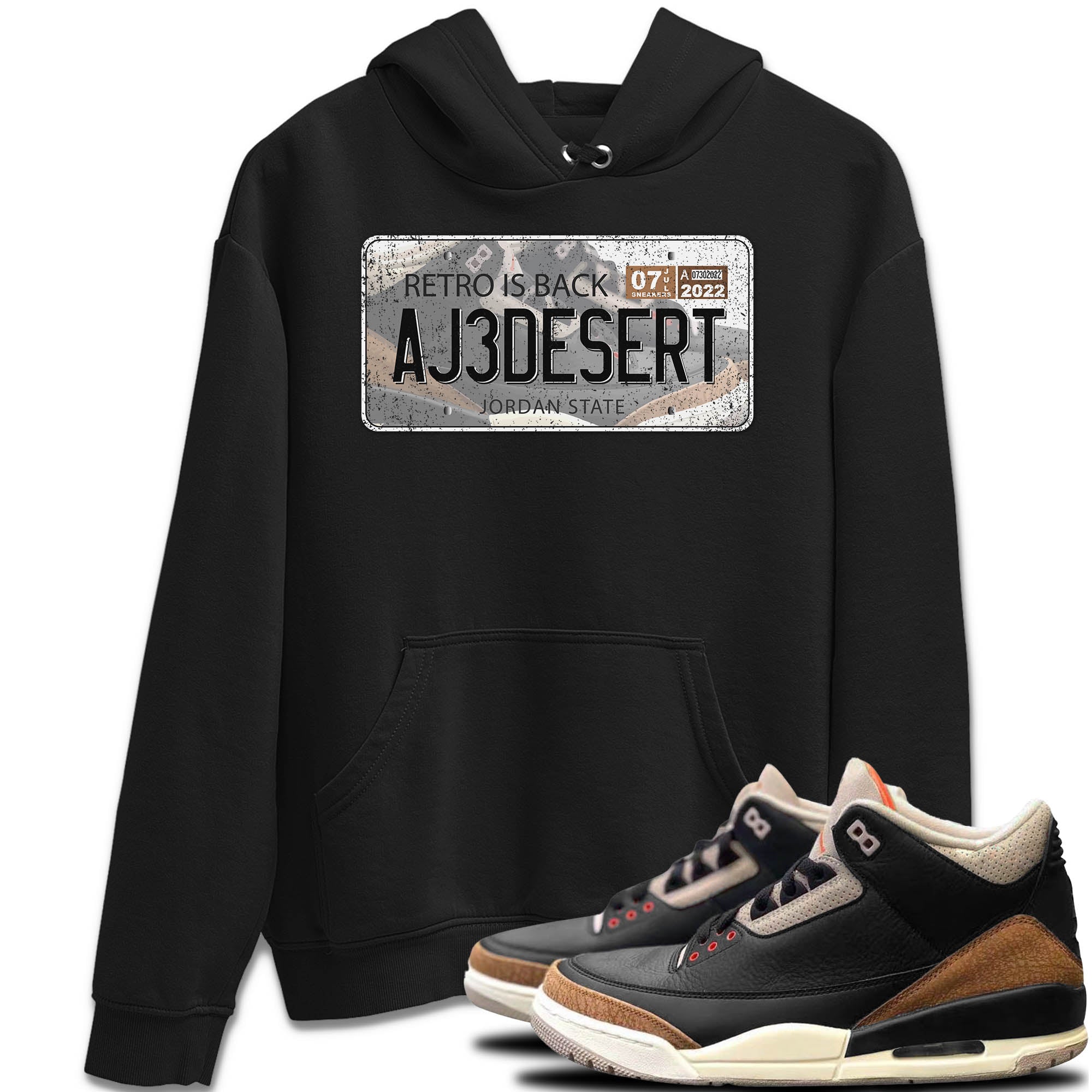 Jordan Plate Unisex Tops - Air Jordan 3 Desert Elephant