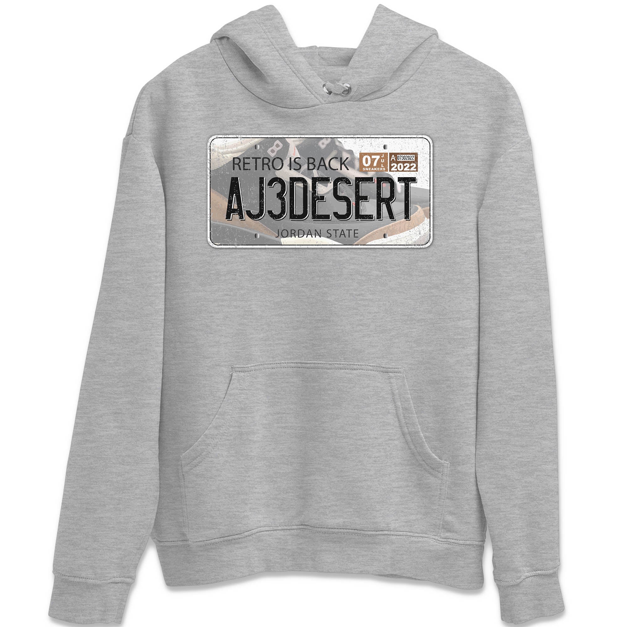 Jordan Plate Unisex Tops - Air Jordan 3 Desert Elephant