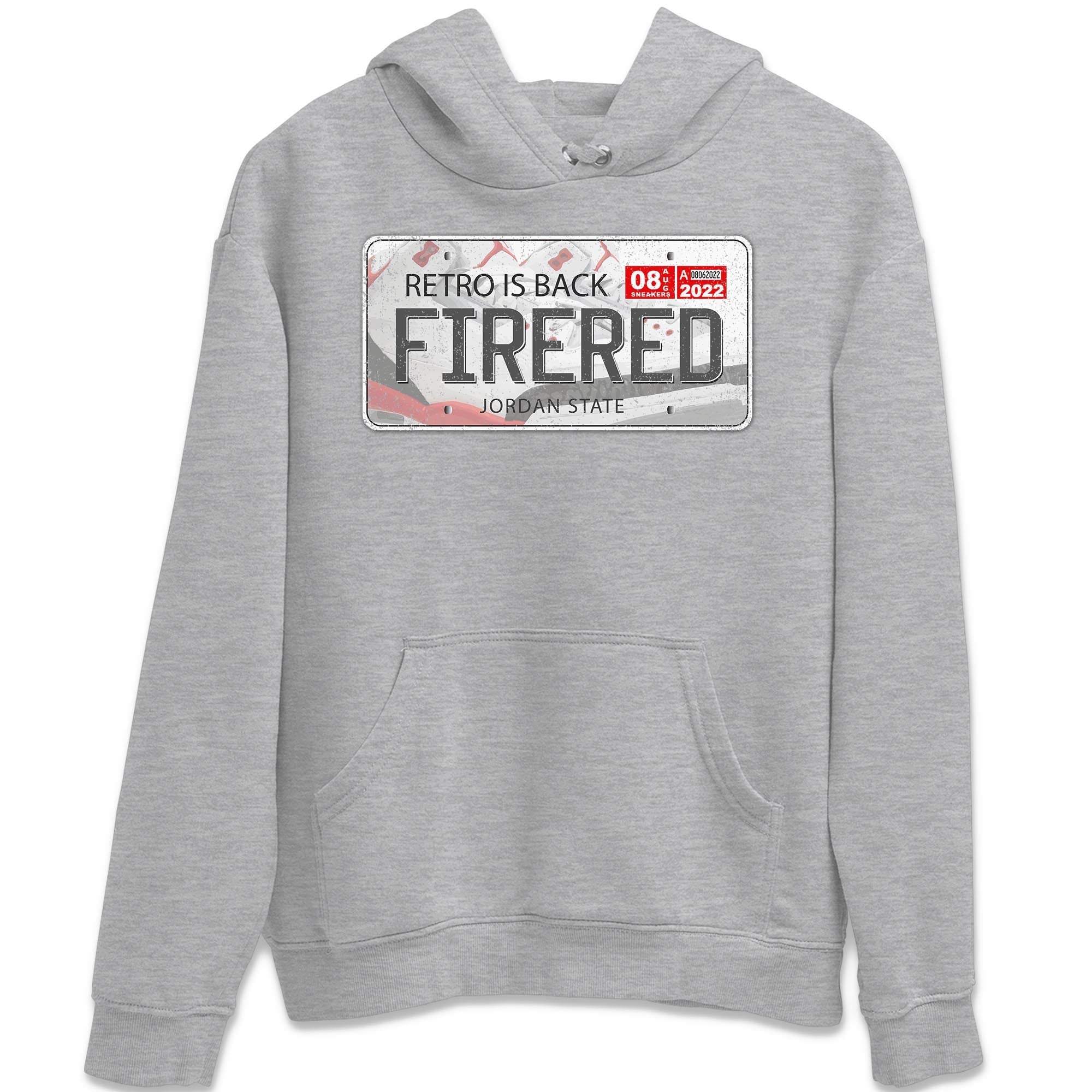 Jordan Plate Unisex Tops - Air Jordan 3 Fire Red