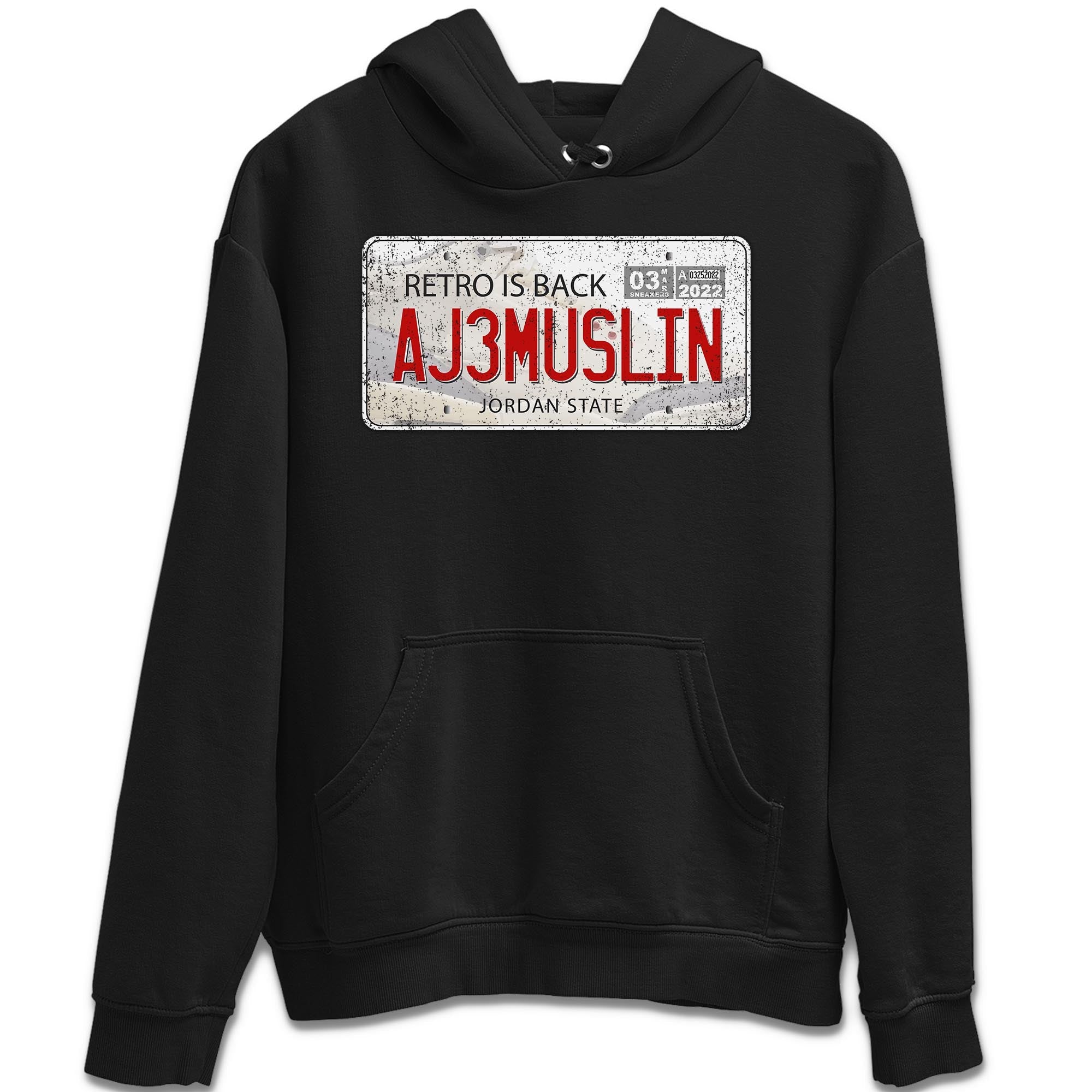 Jordan Plate Unisex Tops - Air Jordan 3 Muslin
