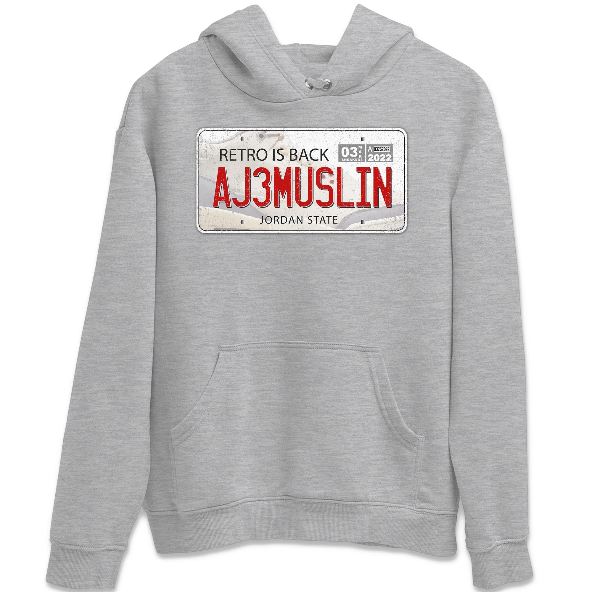 Jordan Plate Unisex Tops - Air Jordan 3 Muslin