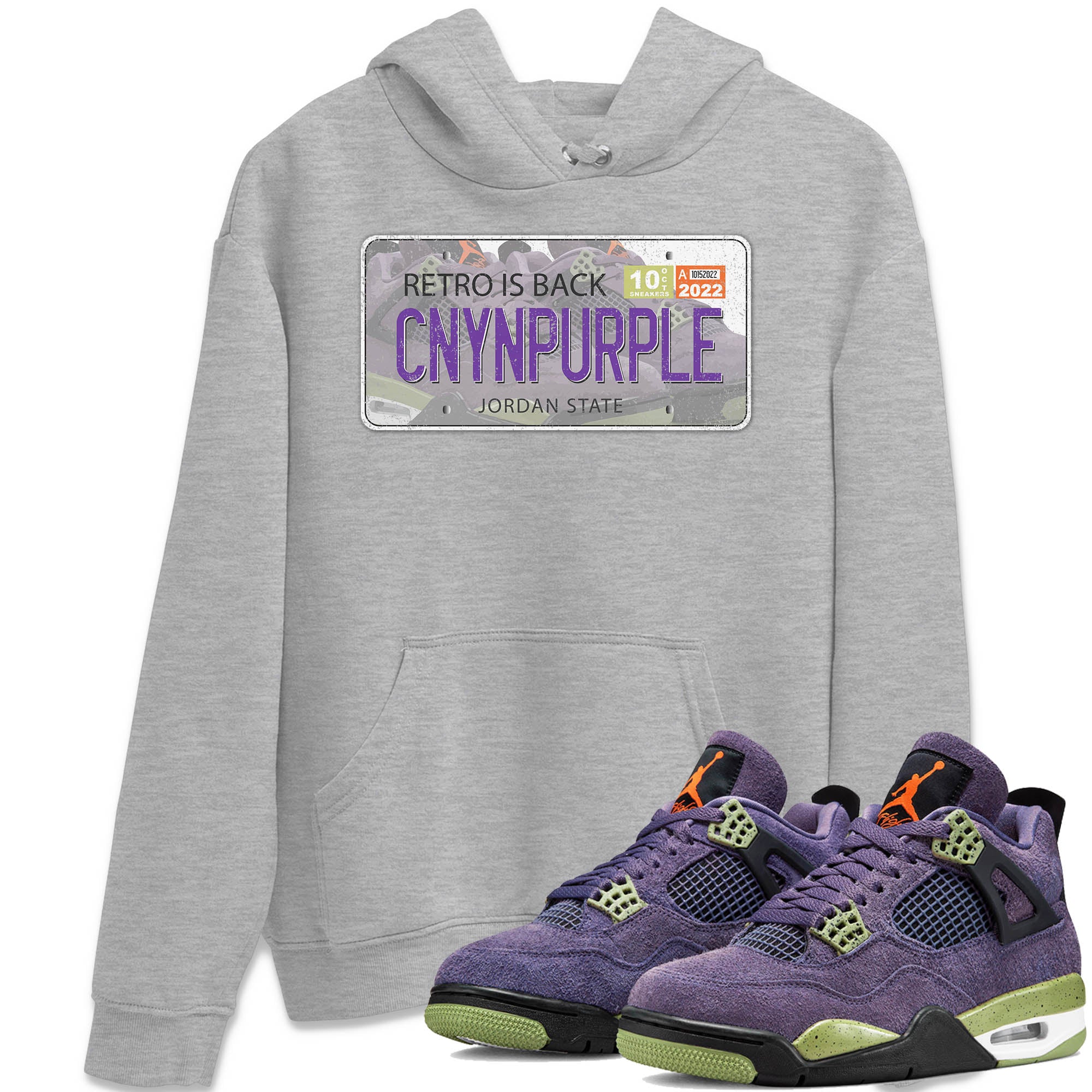 Jordan Plate Unisex Tops - Air Jordan 4 Canyon Purple