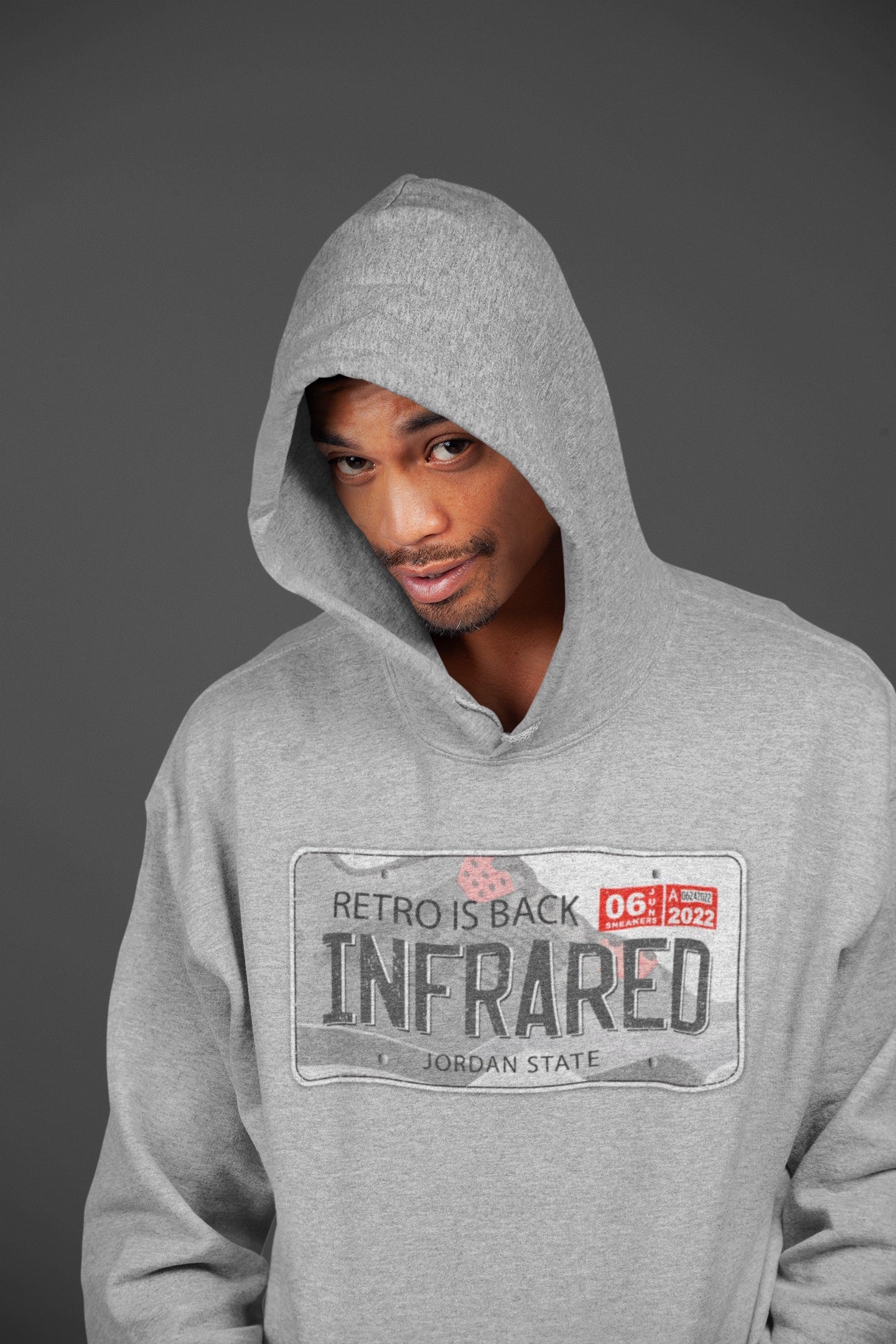 Jordan Plate Unisex Tops - Air Jordan 4 Infrared