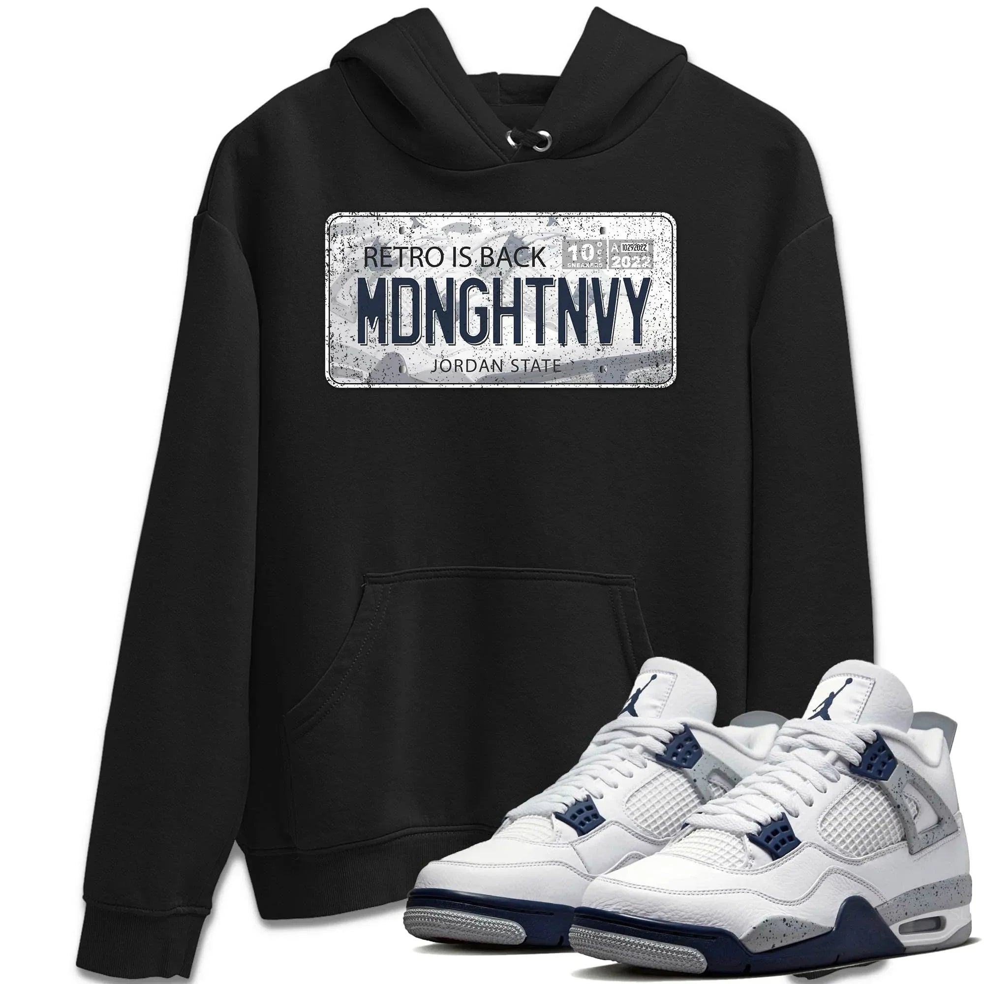 Jordan Plate Unisex Tops - Air Jordan 4 Midnight Navy