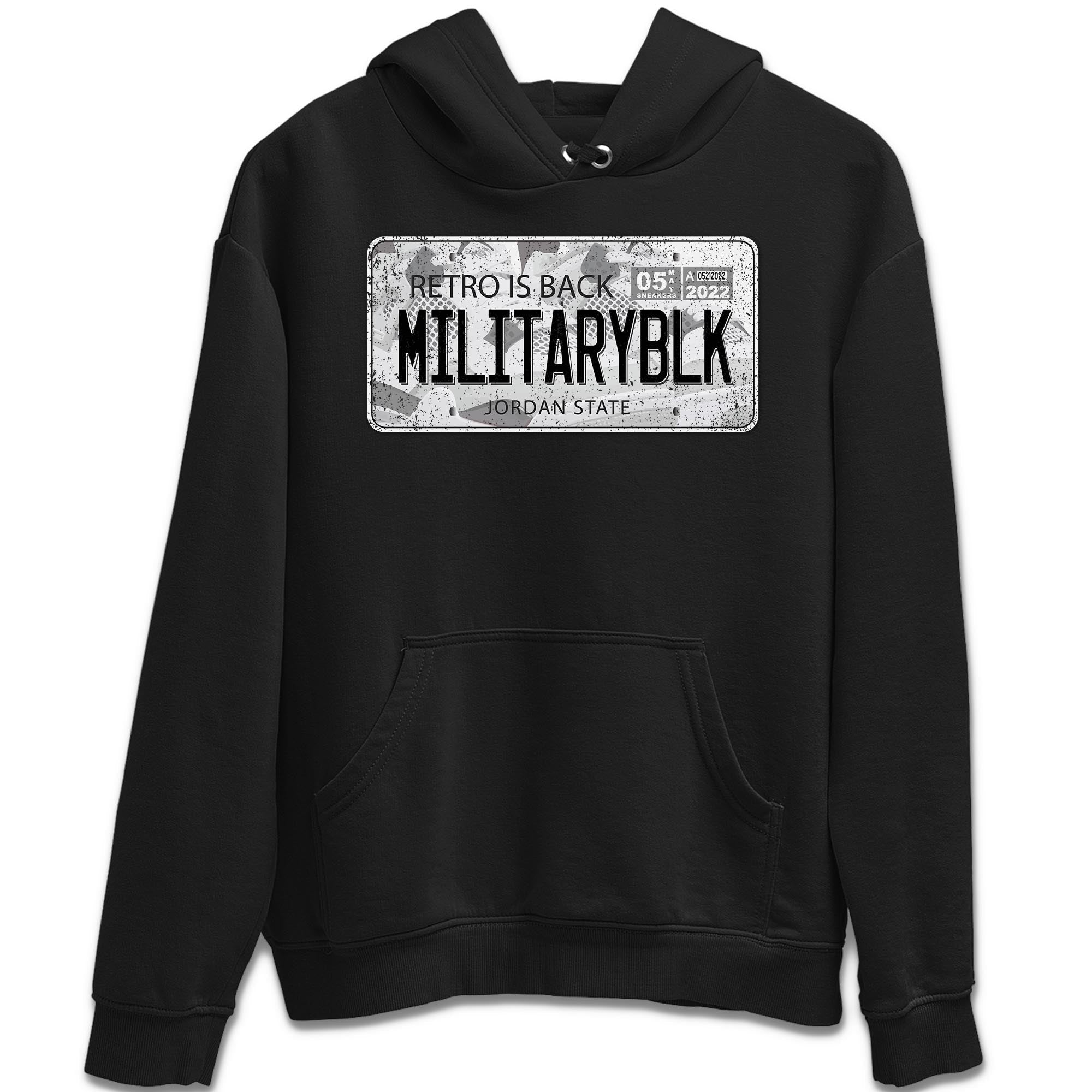 Jordan Plate Unisex Tops - Air Jordan 4 Military Black