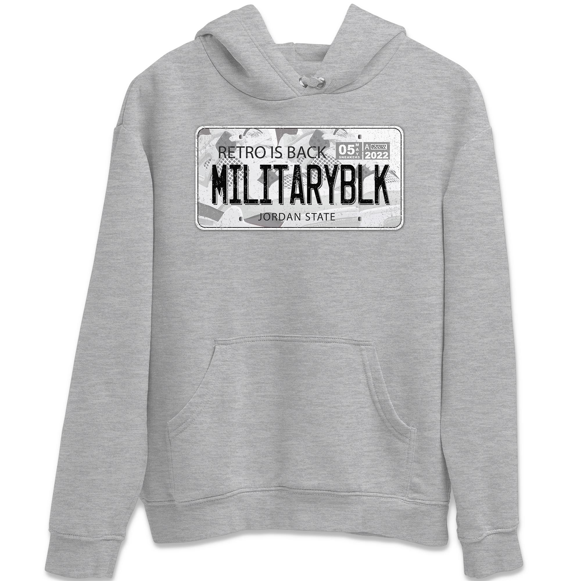 Jordan Plate Unisex Tops - Air Jordan 4 Military Black