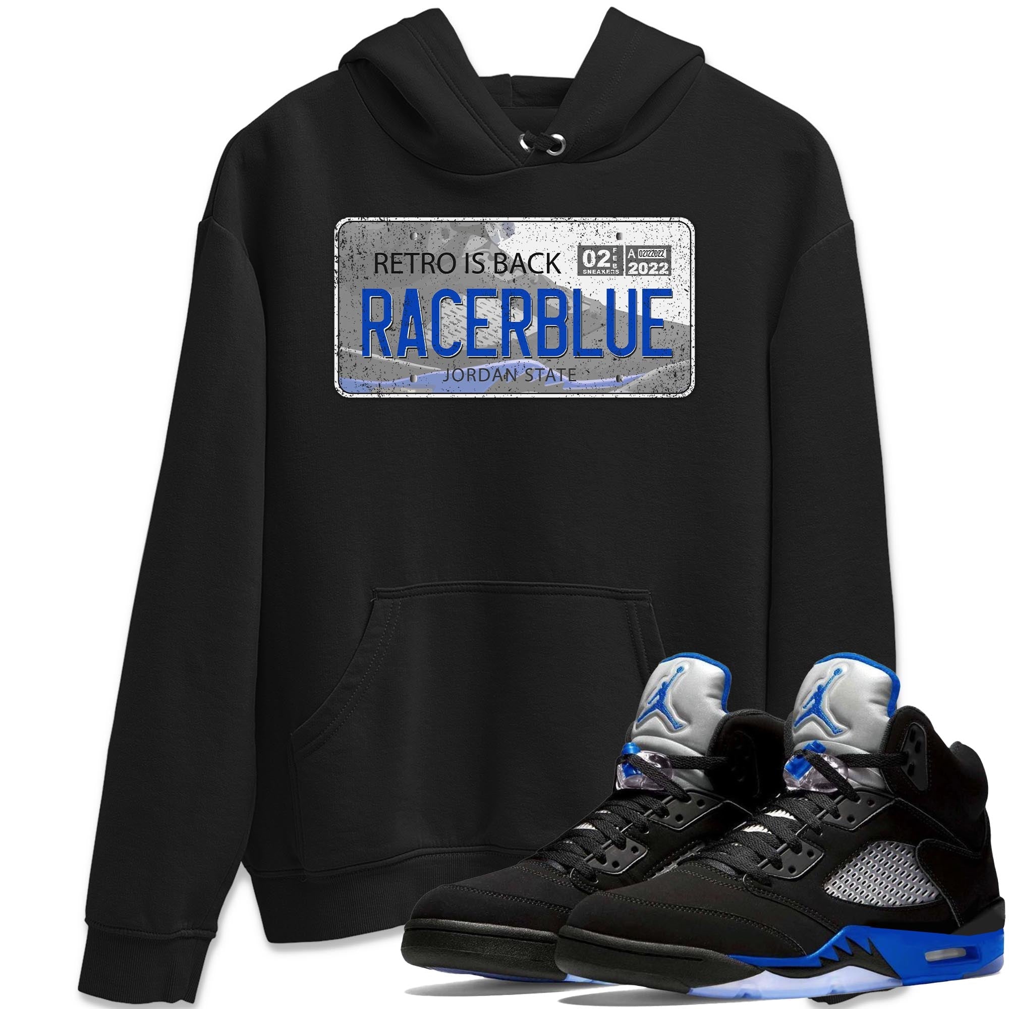 Jordan Plate Unisex Tops - Air Jordan 5 Racer Blue
