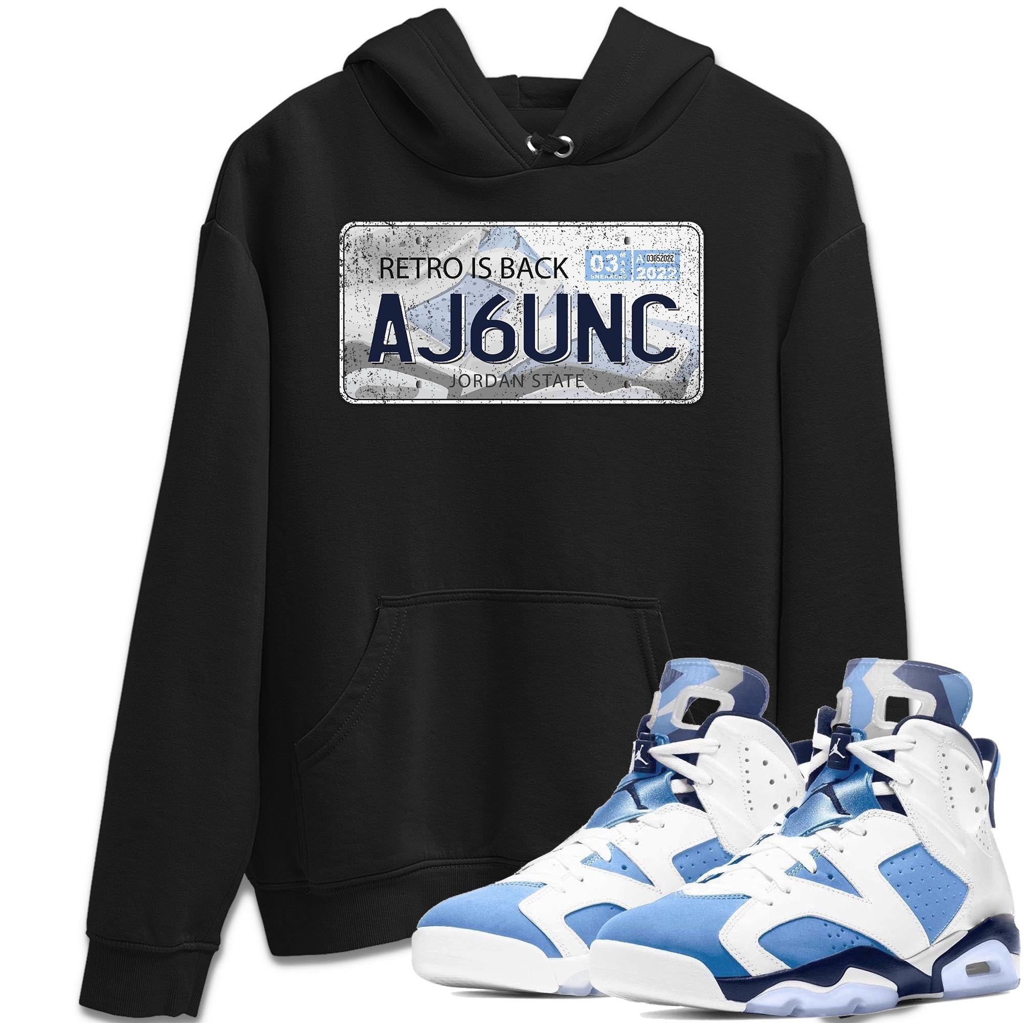 Jordan Plate Unisex Tops - Air Jordan 6 UNC
