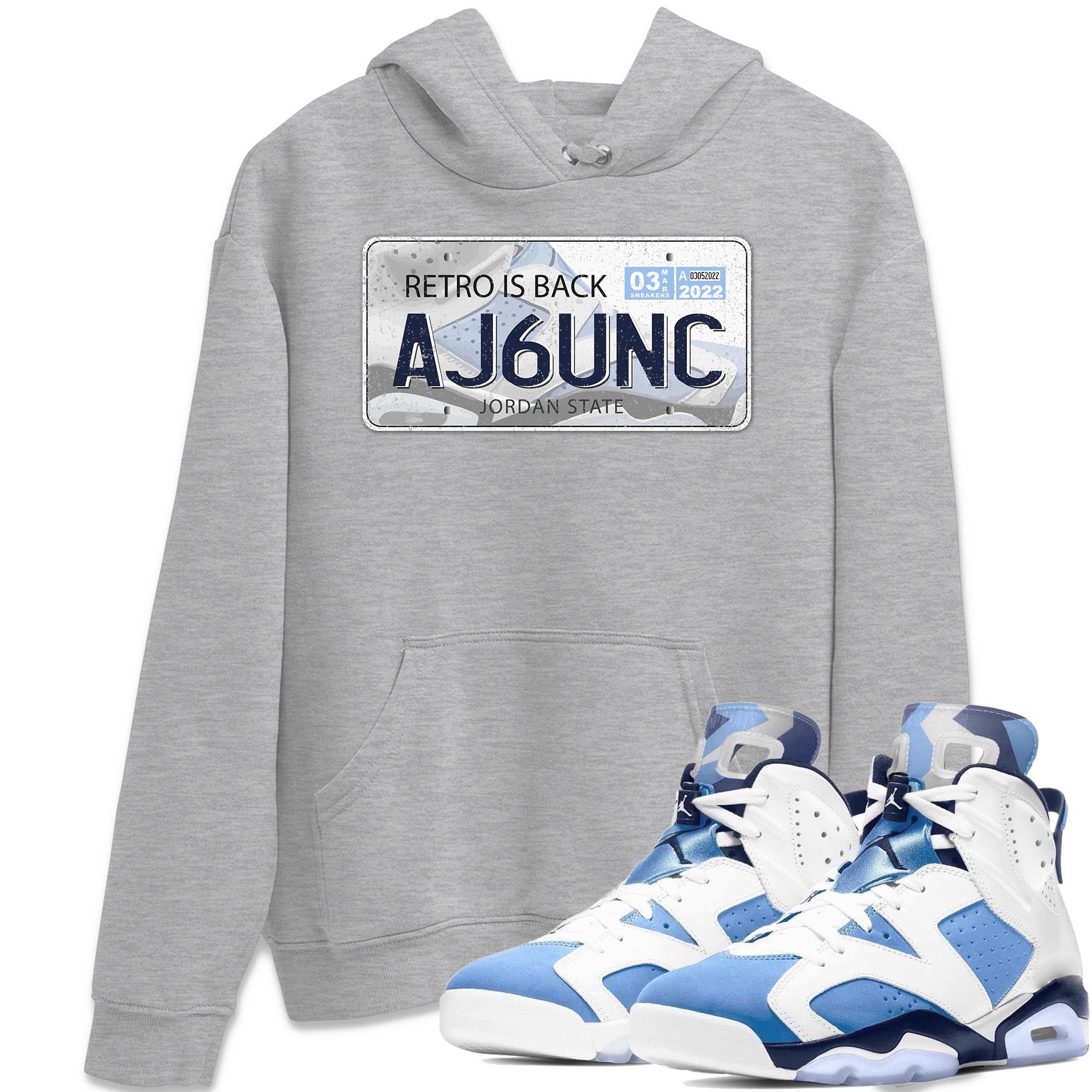 Jordan Plate Unisex Tops - Air Jordan 6 UNC