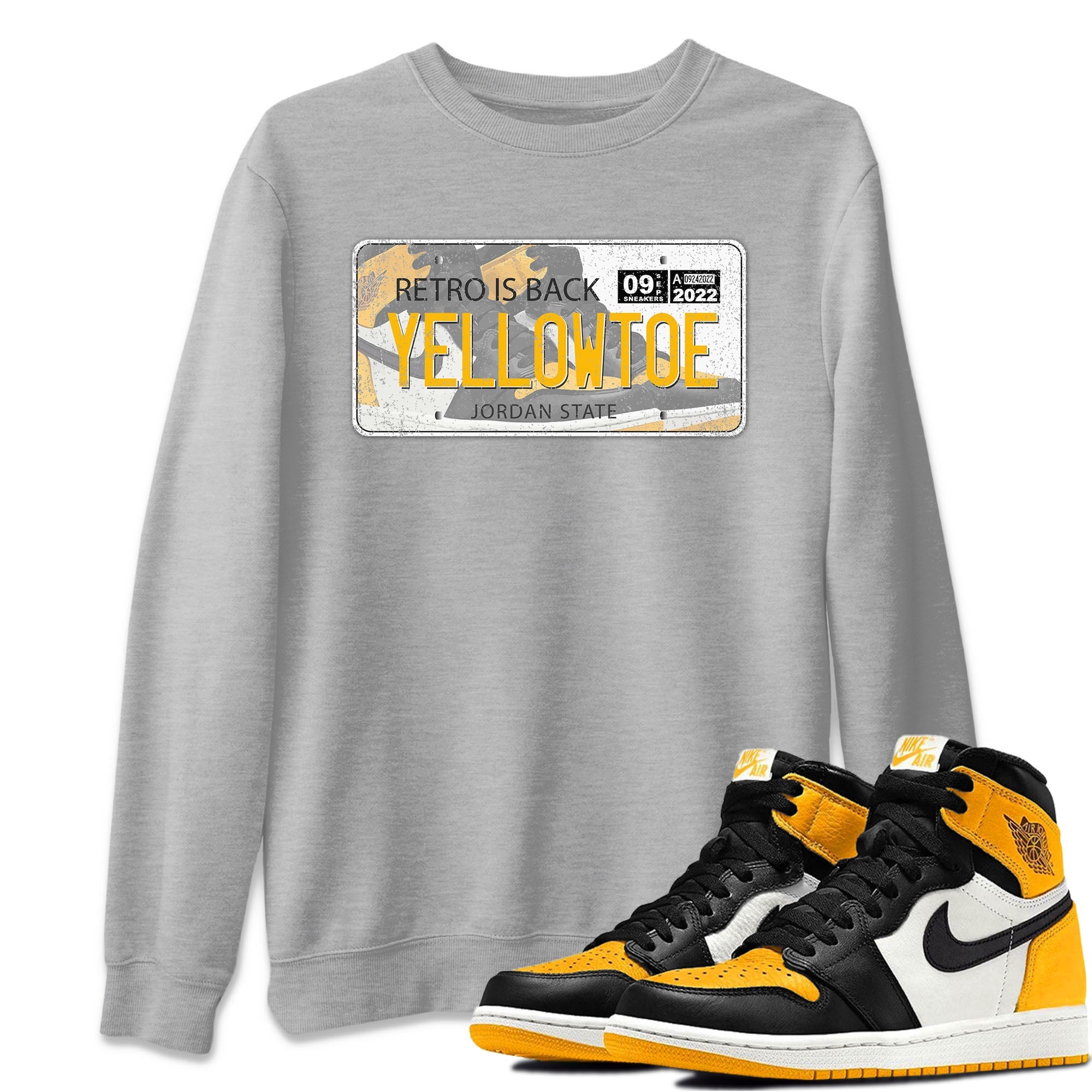 Jordan Plate Unisex Tops - Air Jordan 1 Taxi