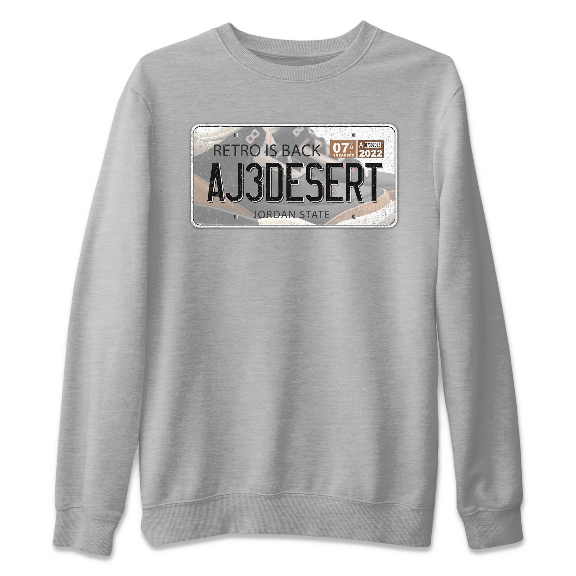 Jordan Plate Unisex Tops - Air Jordan 3 Desert Elephant