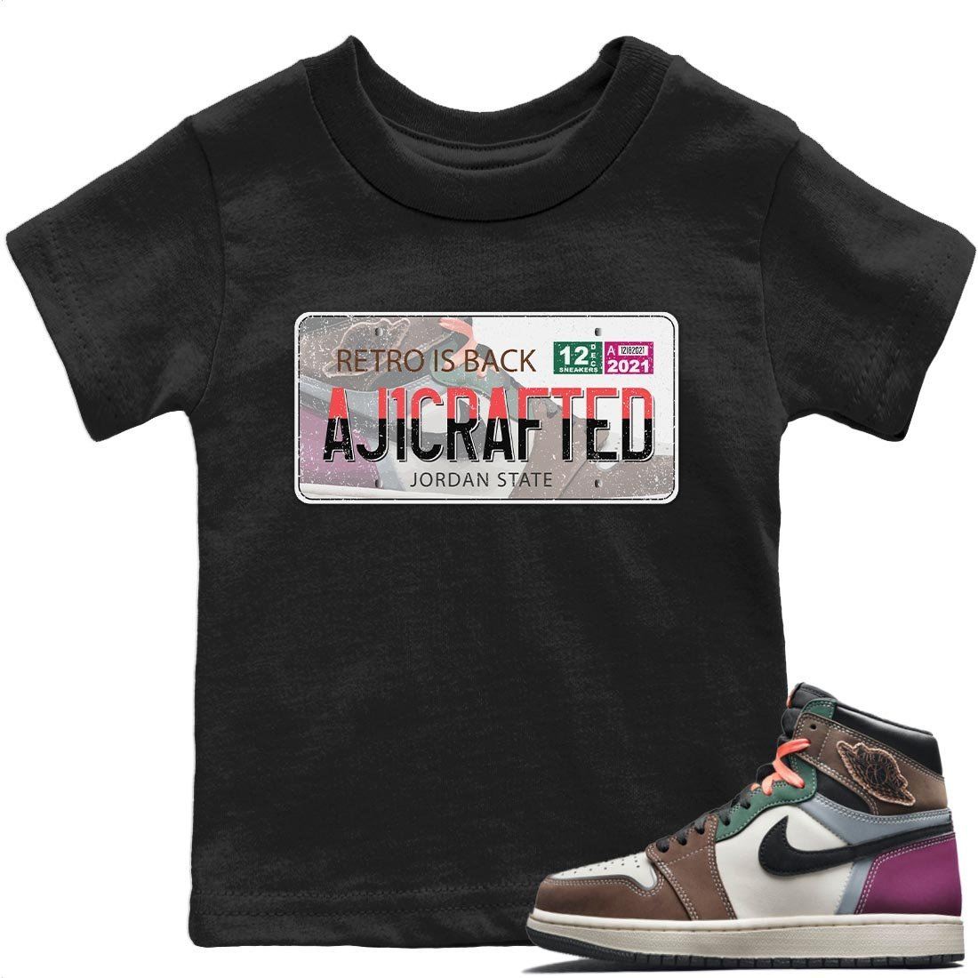 Jordan Plate Kids Tops - Air Jordan 1 Hand Crafted