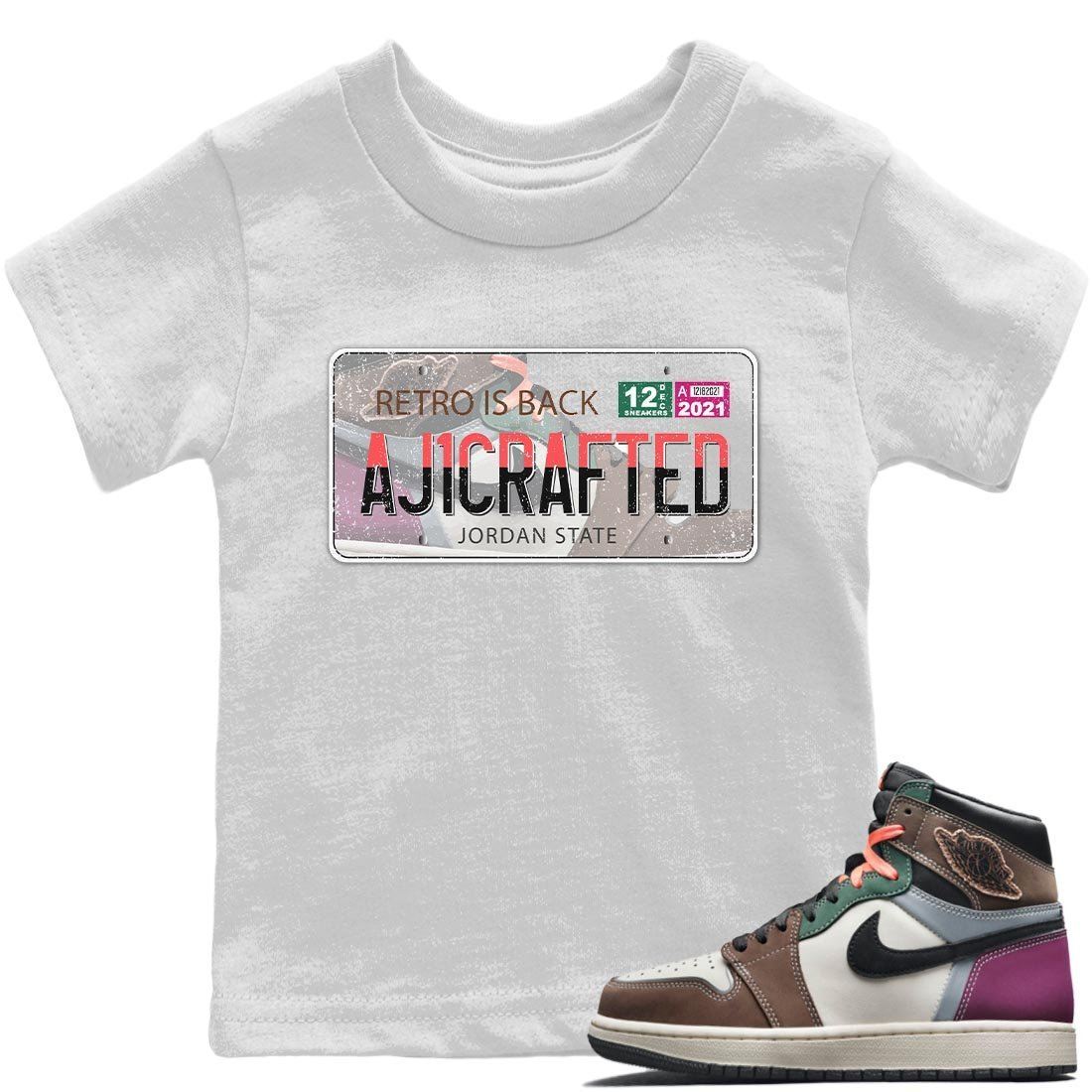 Jordan Plate Kids Tops - Air Jordan 1 Hand Crafted