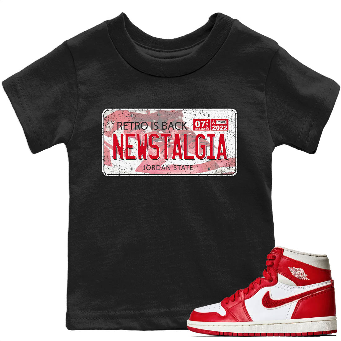Jordan Plate Kids Tops - Air Jordan 1 Newstalgia