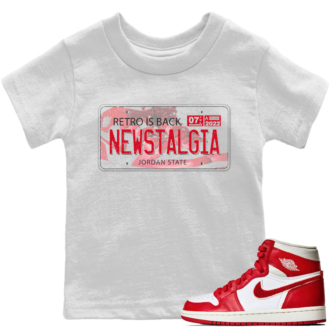 Jordan Plate Kids Tops - Air Jordan 1 Newstalgia