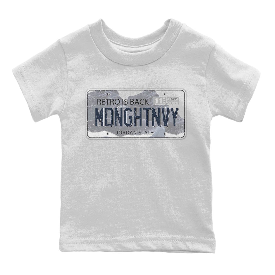 Jordan Plate Kids Tops - Air Jordan 11 Midnight Navy