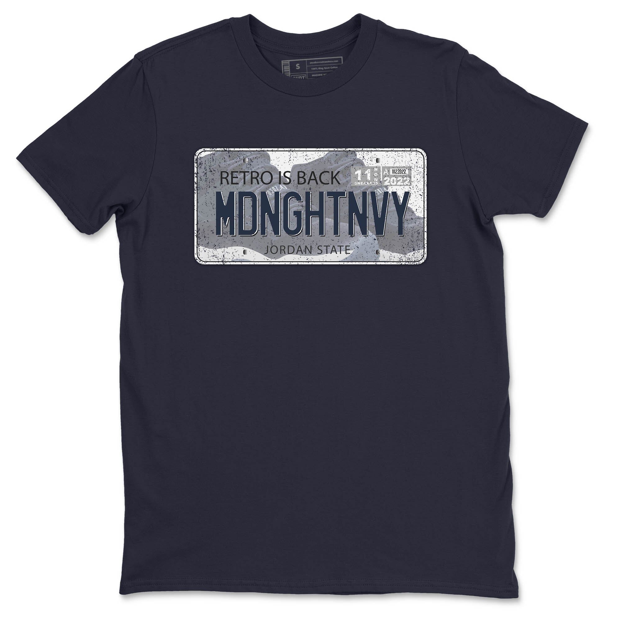Jordan Plate Unisex Tops - Air Jordan 11 Midnight Navy