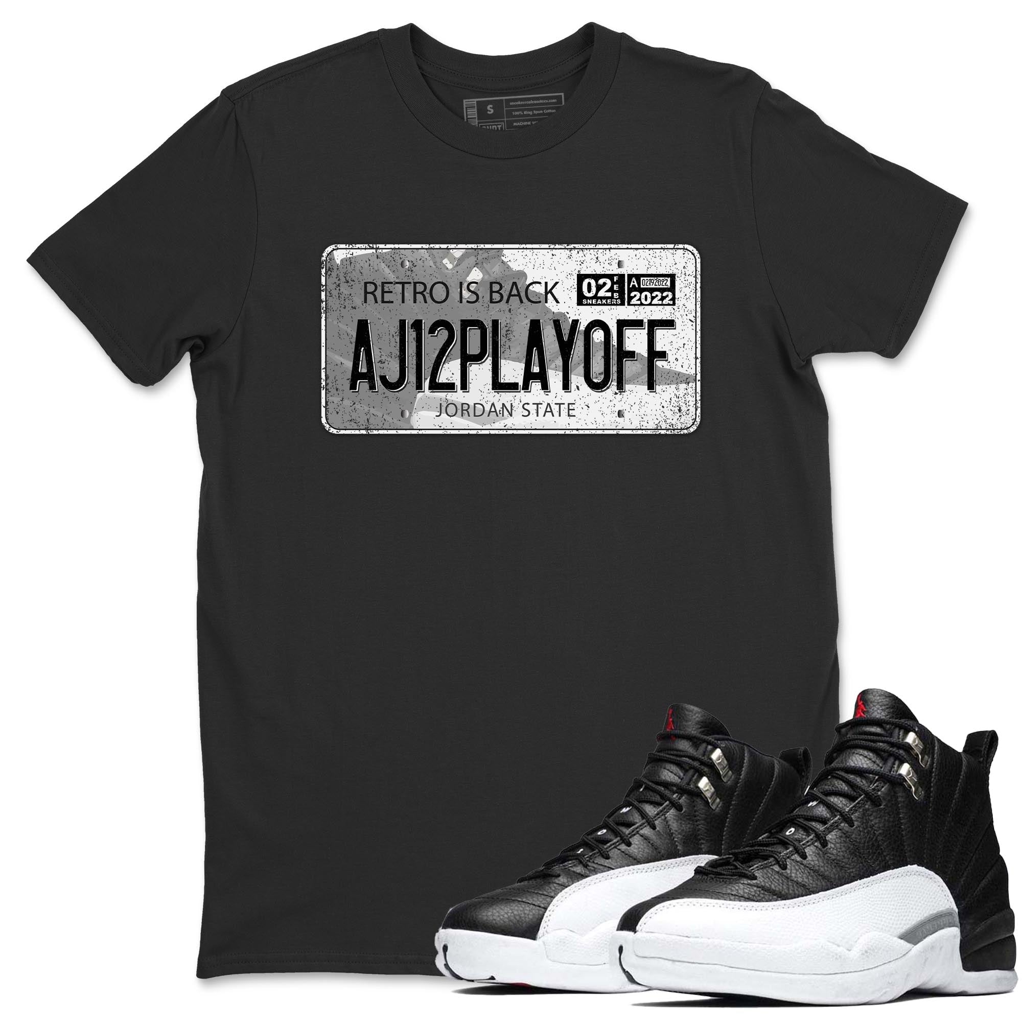 Jordan Plate Unisex Tops - Air Jordan 12 Playoffs