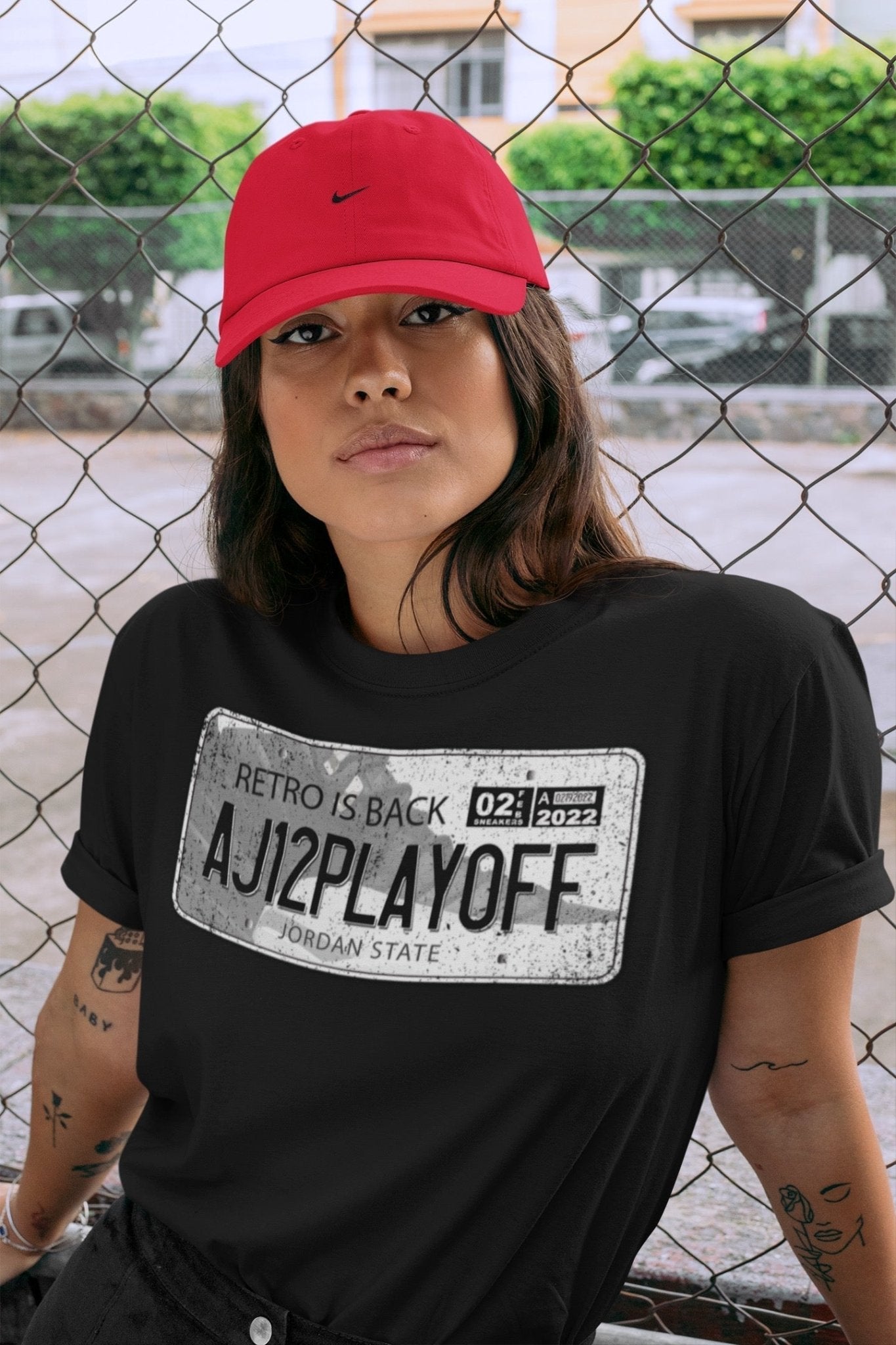 Jordan Plate Unisex Tops - Air Jordan 12 Playoffs