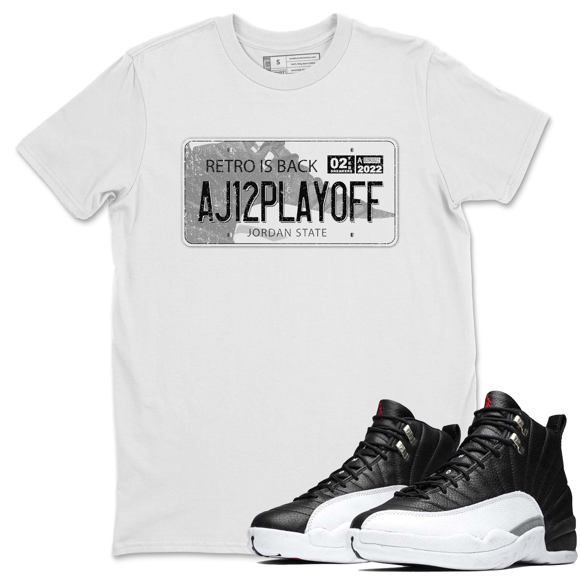 Jordan Plate Unisex Tops - Air Jordan 12 Playoffs