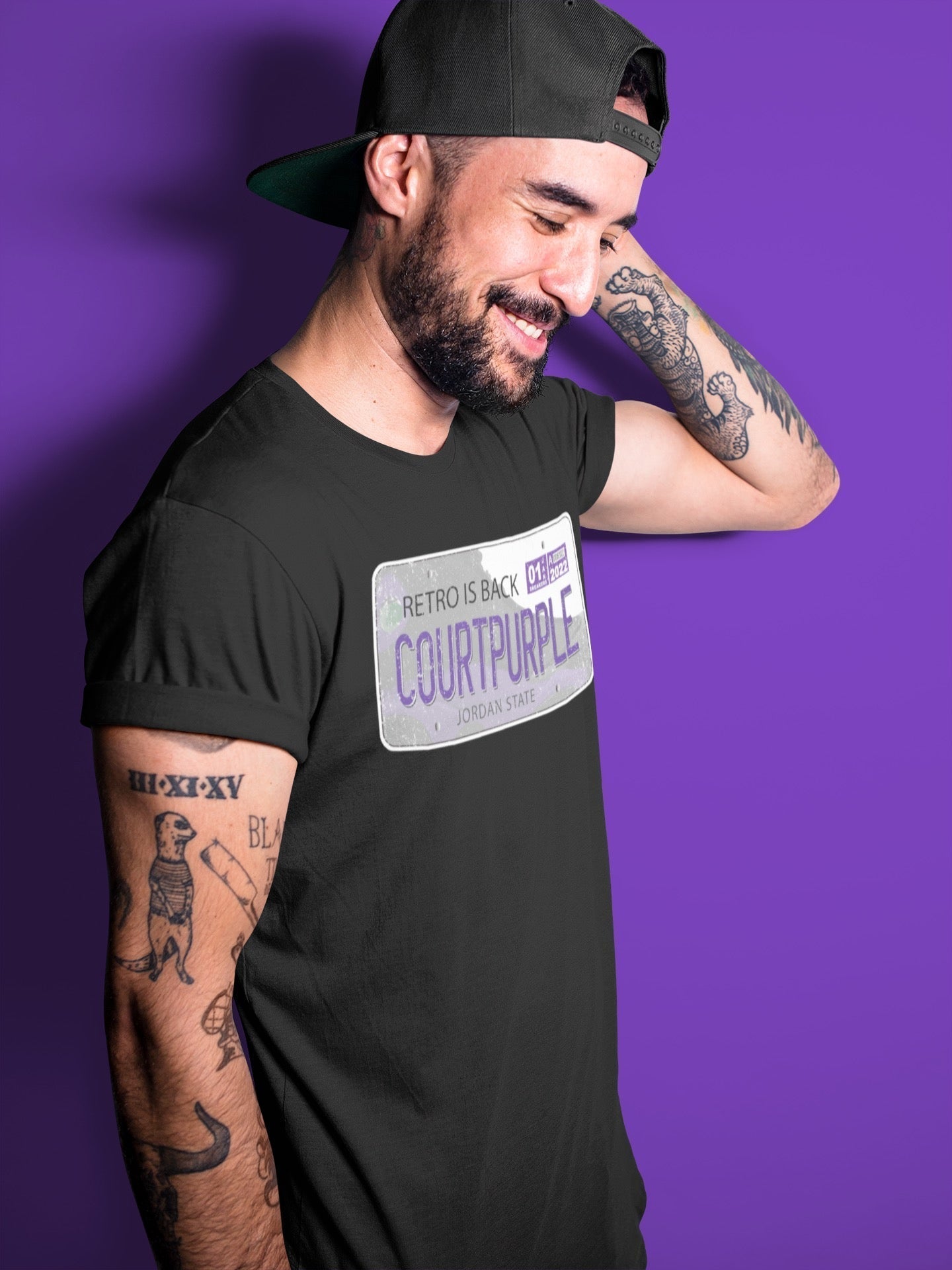 Jordan Plate Unisex Tops - Air Jordan 13 Court Purple