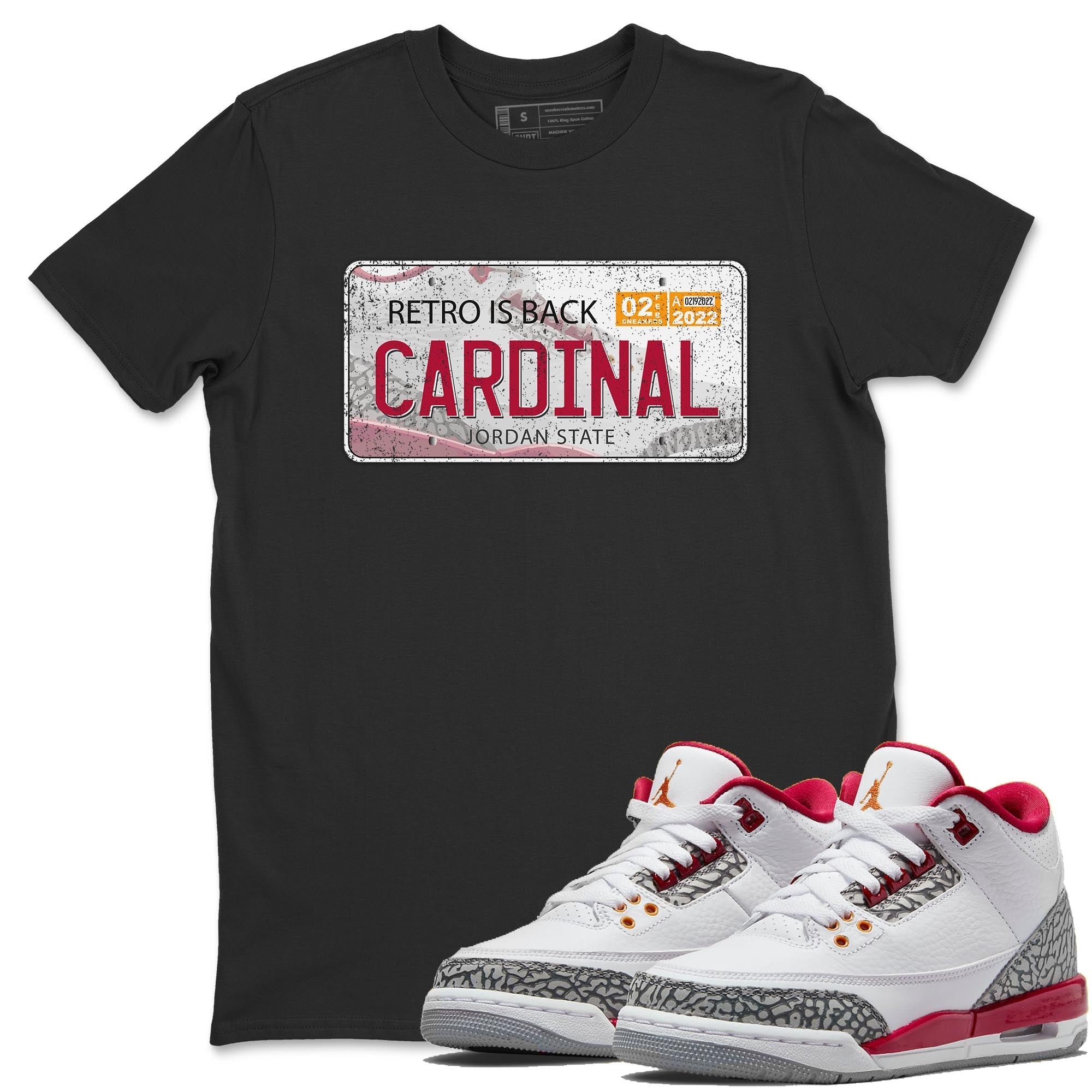 Jordan Plate Unisex Tops - Air Jordan 3 Cardinal