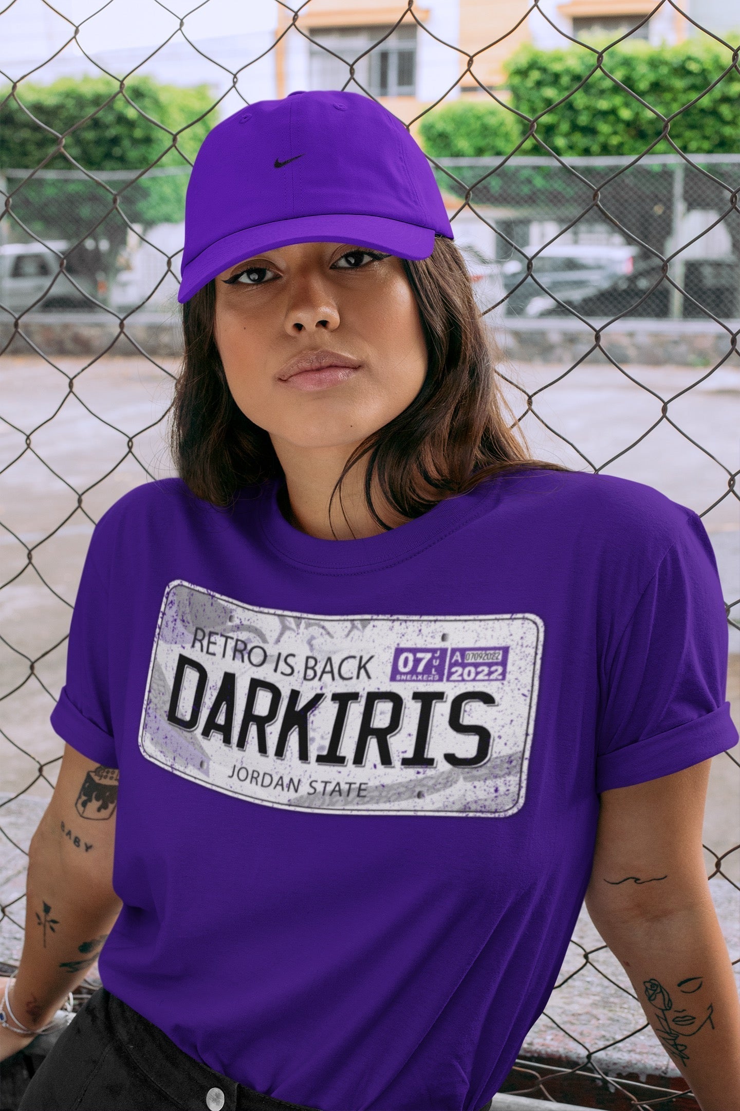 Jordan Plate Unisex Tops - Air Jordan 3 Dark Iris