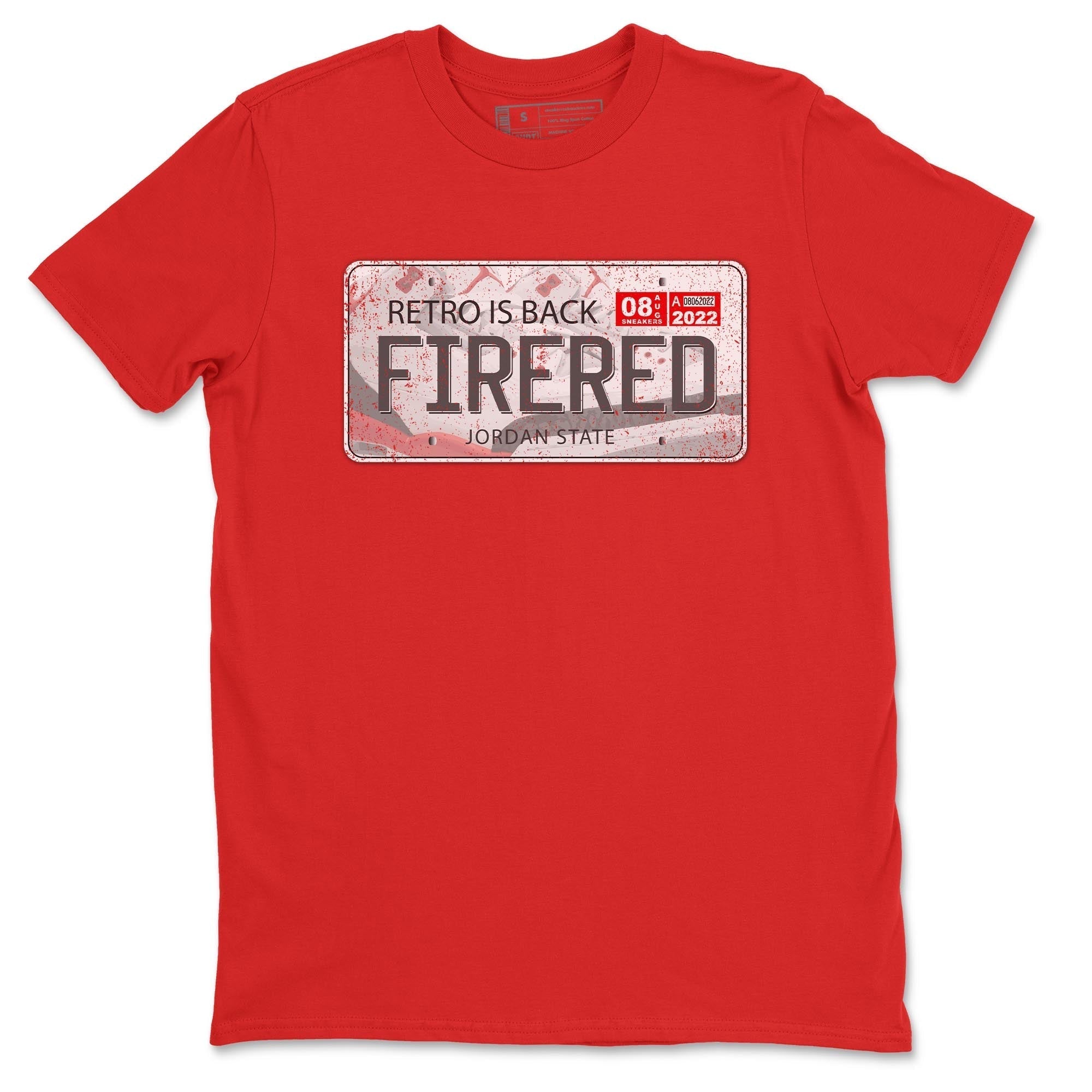 Jordan Plate Unisex Tops - Air Jordan 3 Fire Red