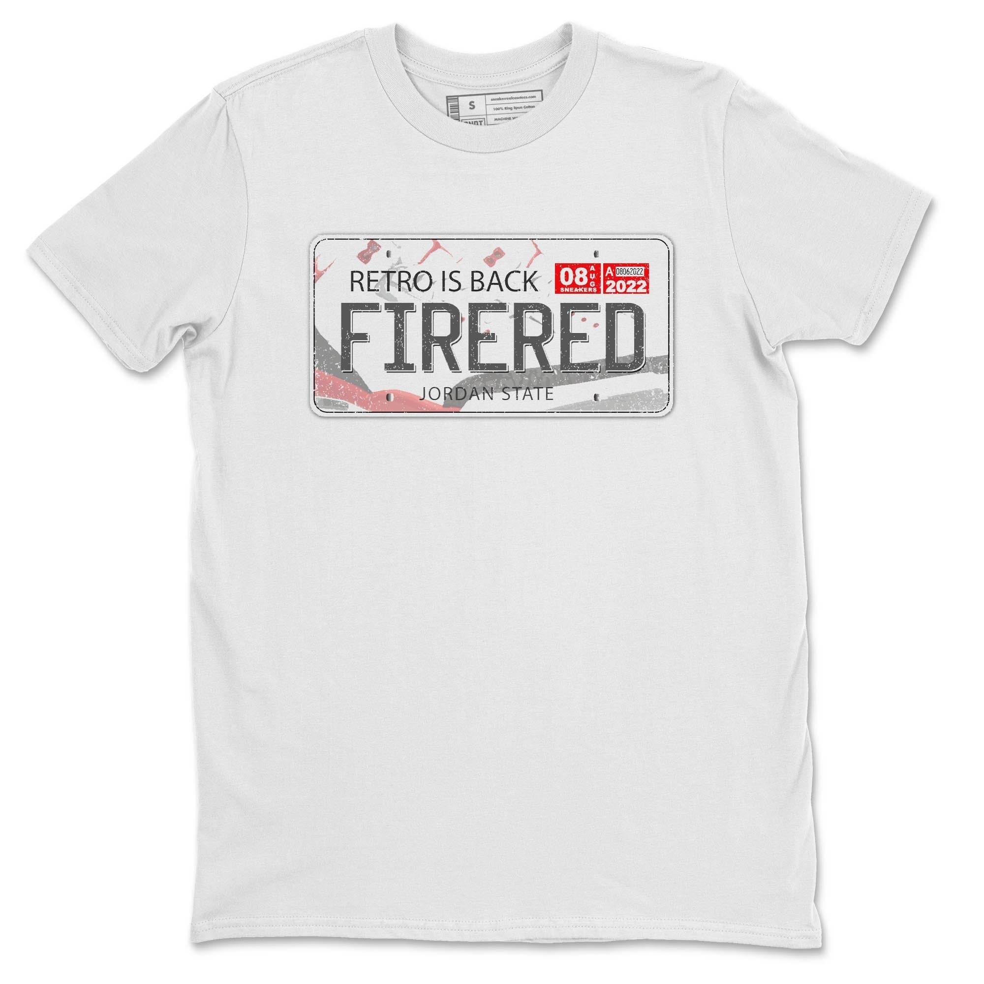 Jordan Plate Unisex Tops - Air Jordan 3 Fire Red