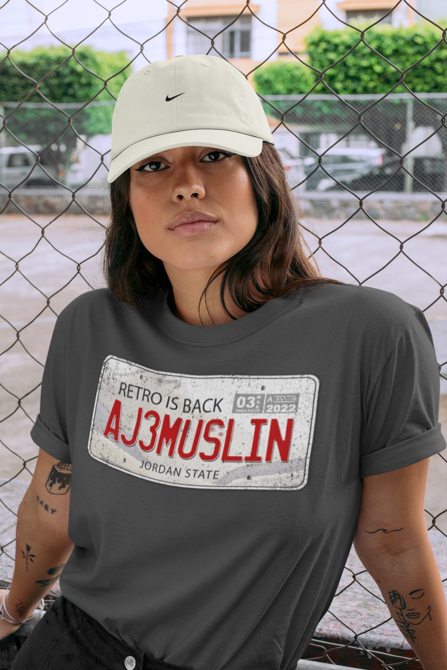 Jordan Plate Unisex Tops - Air Jordan 3 Muslin