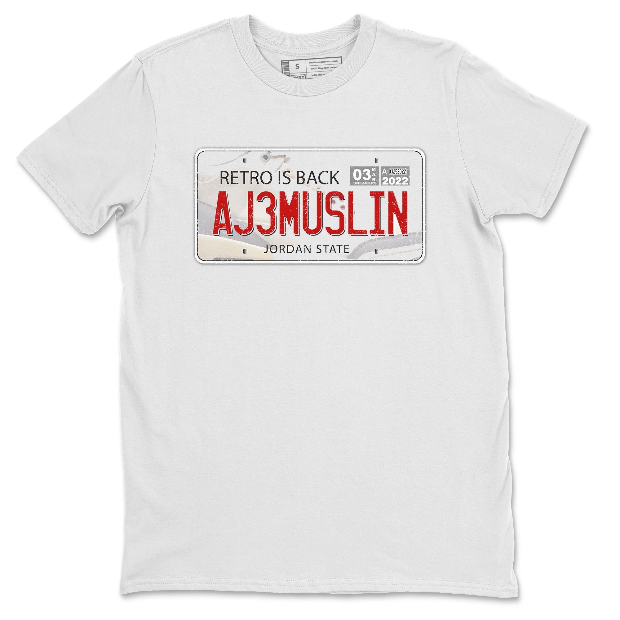 Jordan Plate Unisex Tops - Air Jordan 3 Muslin
