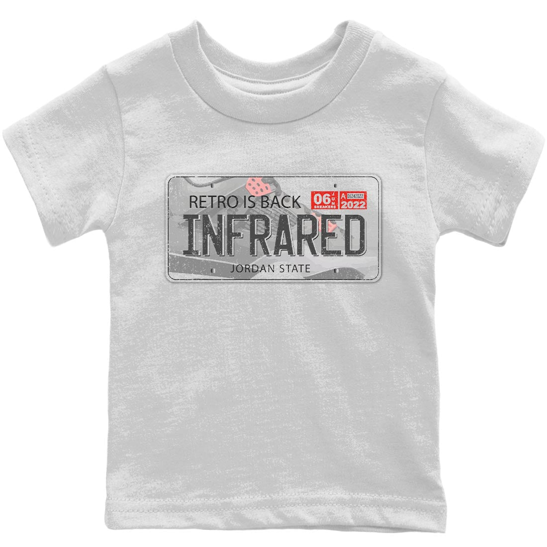 Jordan Plate Kids Tops - Air Jordan 4 Infrared