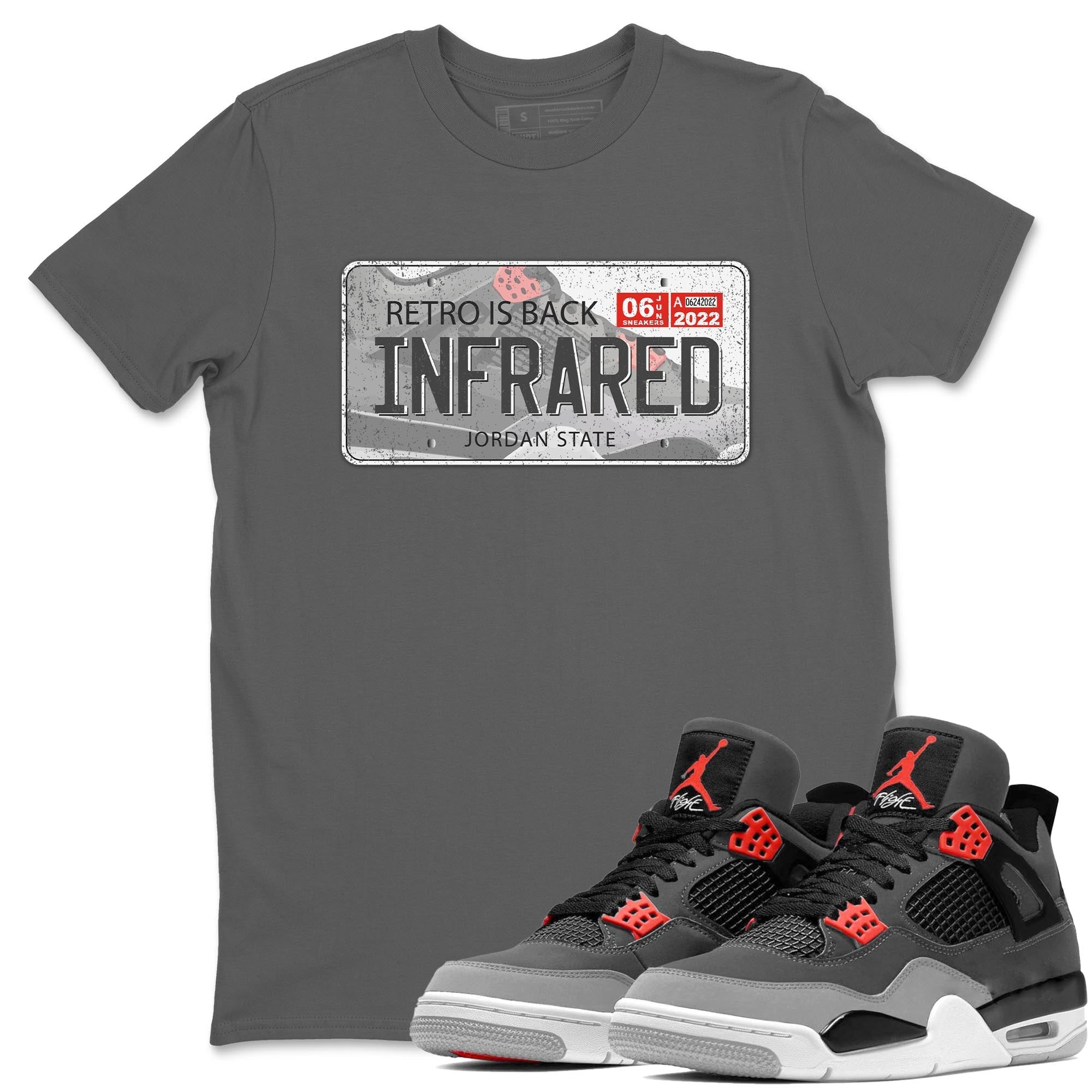 Jordan Plate Unisex Tops - Air Jordan 4 Infrared