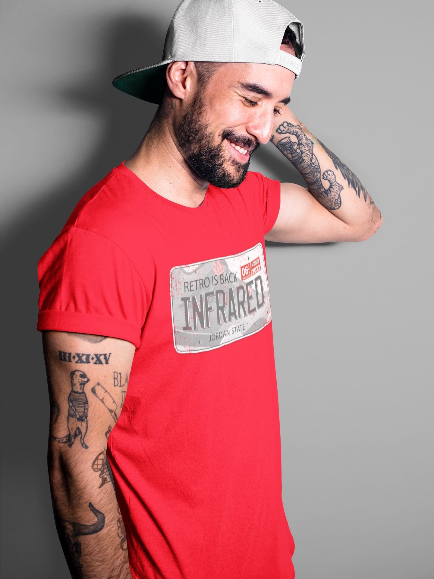 Jordan Plate Unisex Tops - Air Jordan 4 Infrared