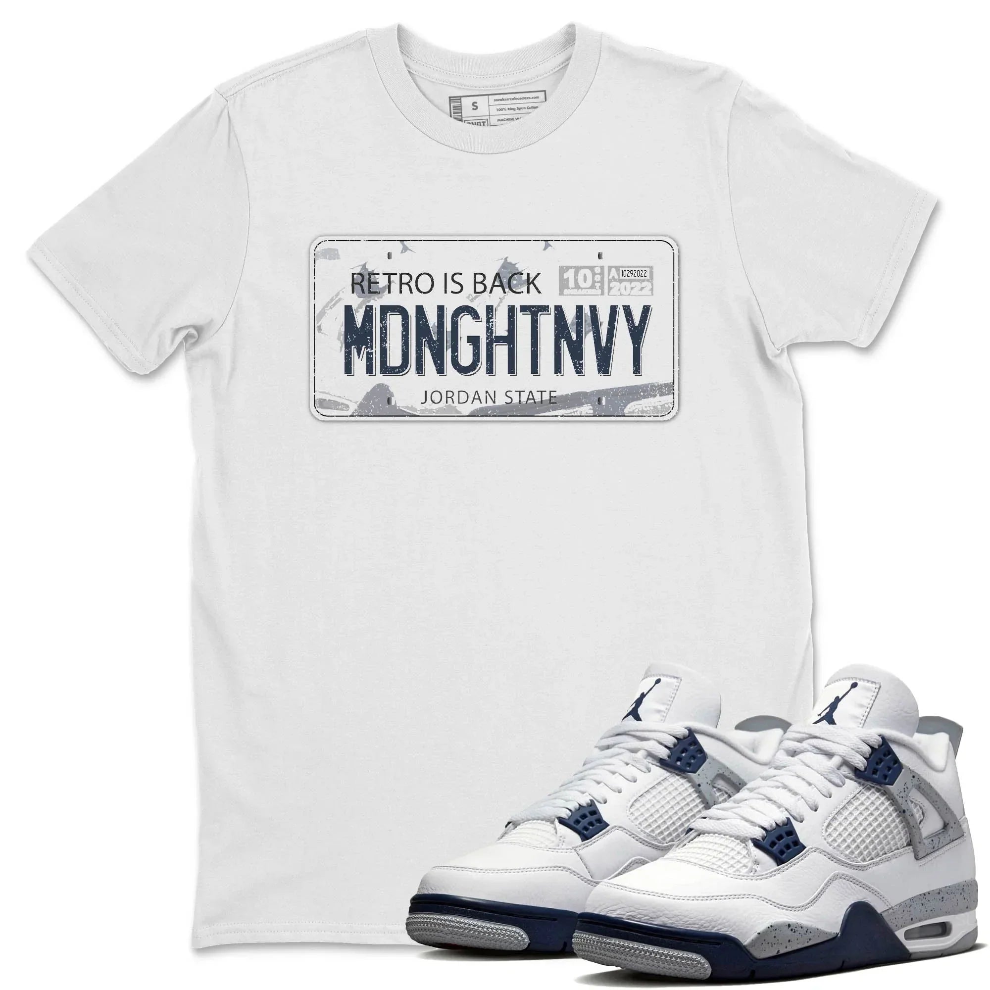 Jordan Plate Unisex Tops - Air Jordan 4 Midnight Navy