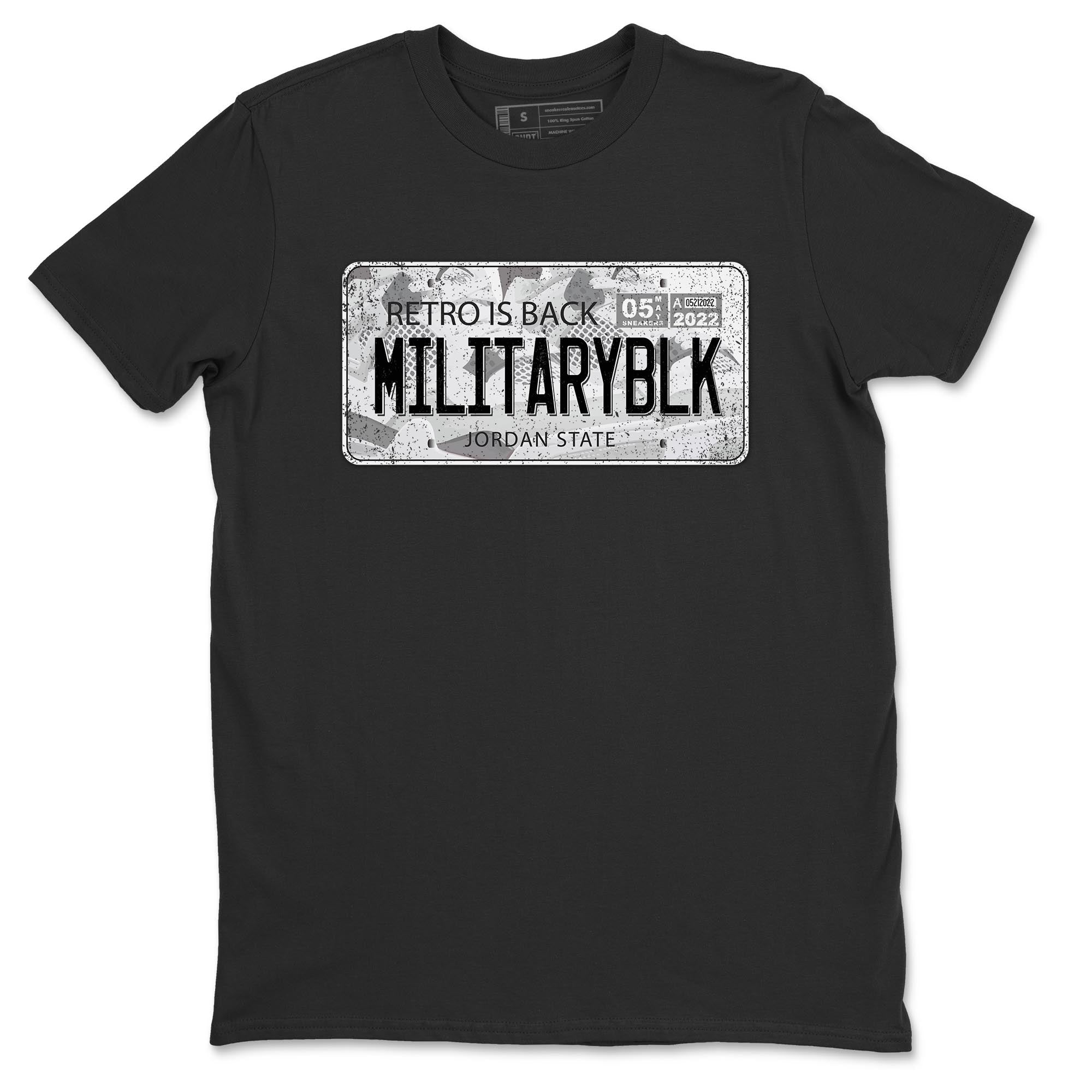 Jordan Plate Unisex Tops - Air Jordan 4 Military Black
