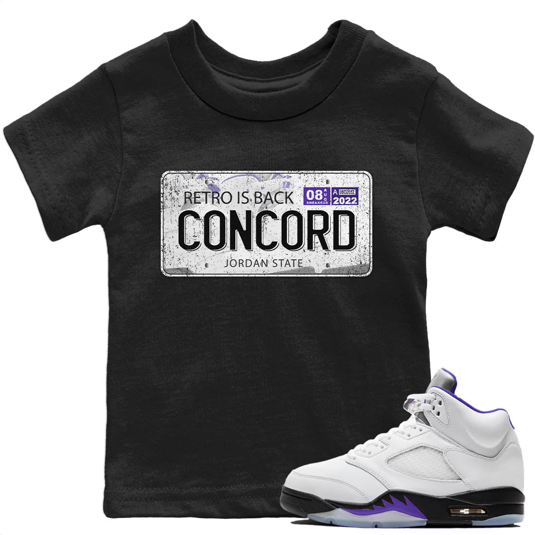 Jordan Plate Kids Tops - Air Jordan 5 Concord
