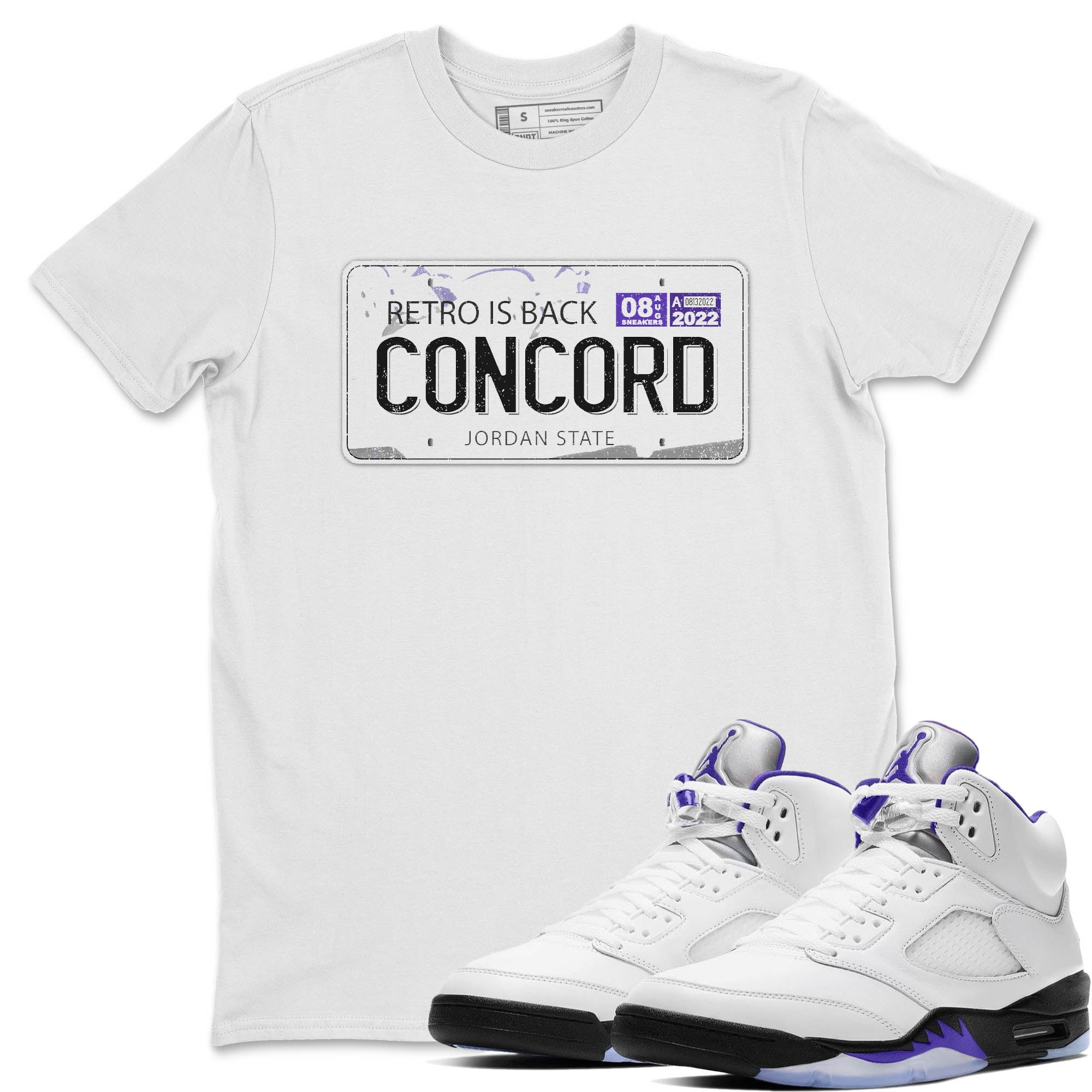 Jordan Plate Unisex Tops - Air Jordan 5 Concord