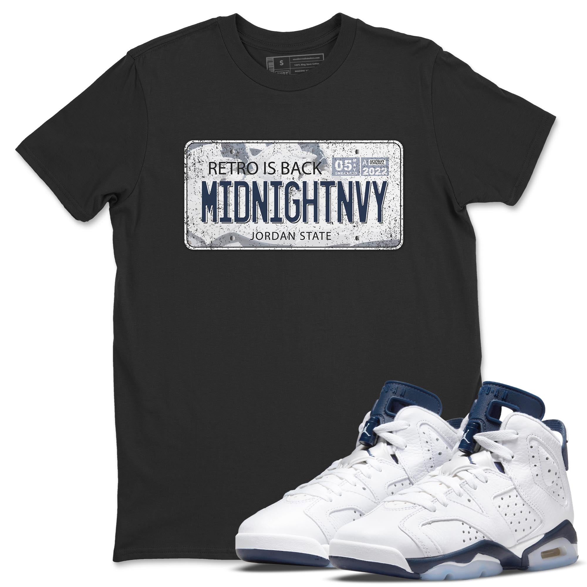 Jordan Plate Unisex Tops - Air Jordan 6 Midnight Navy