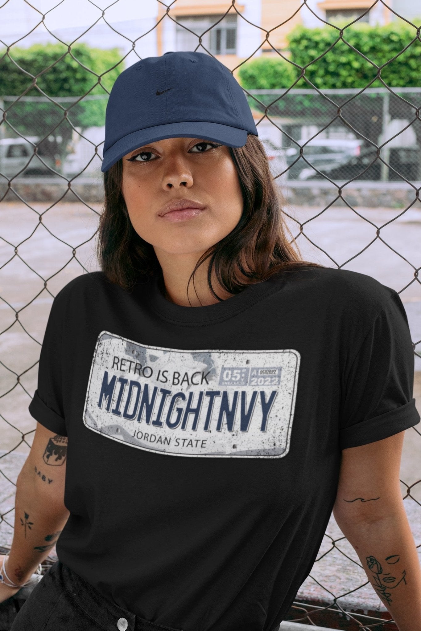 Jordan Plate Unisex Tops - Air Jordan 6 Midnight Navy